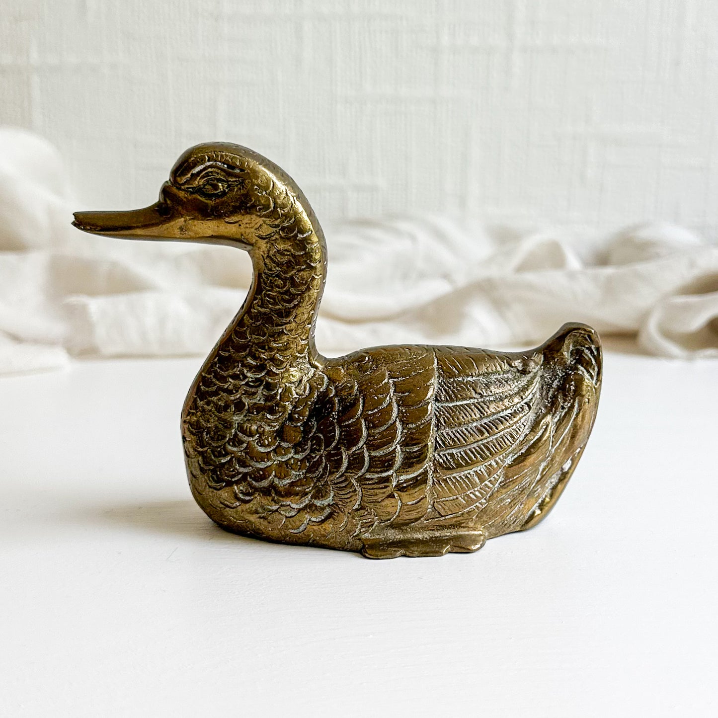 Brass Duck Figurine