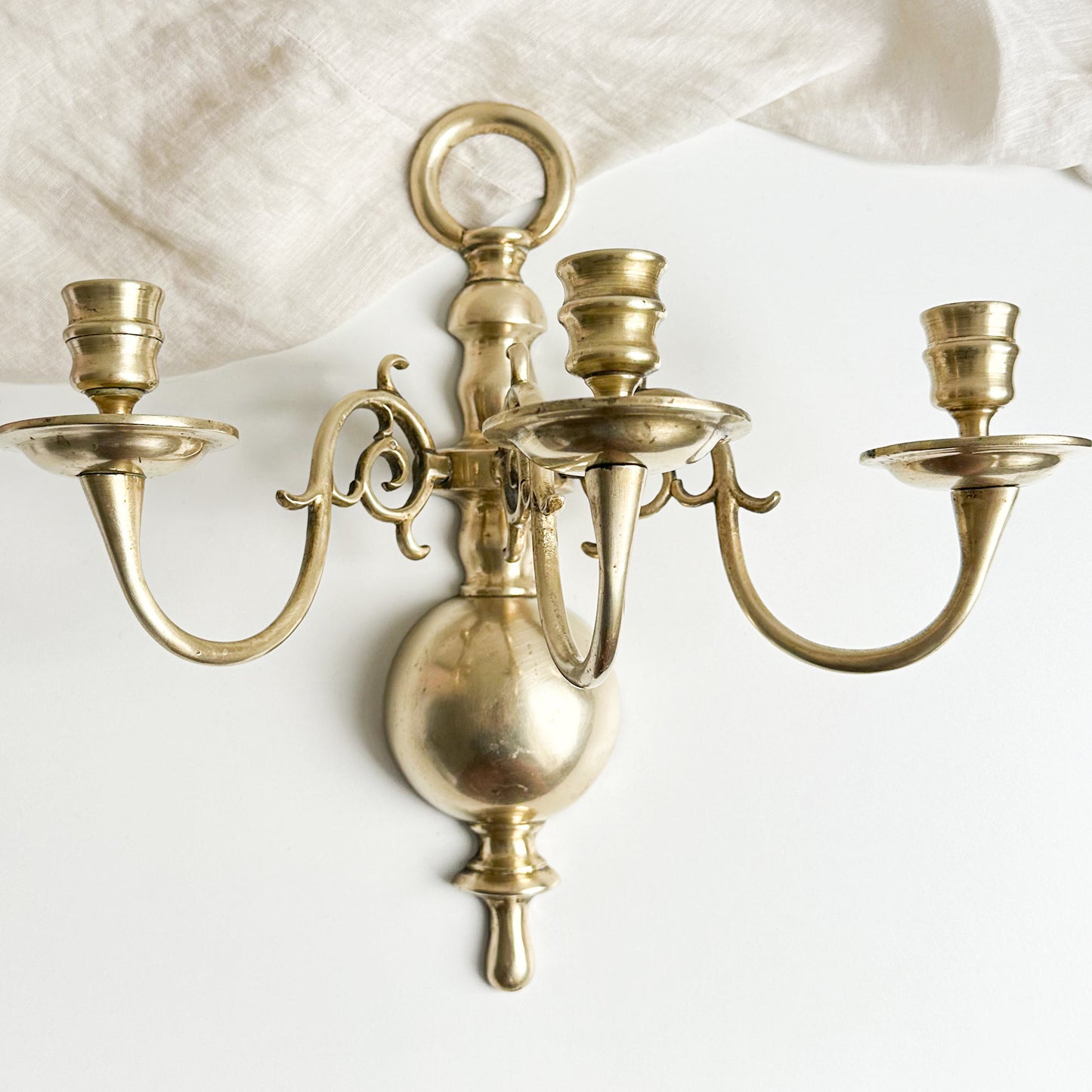 Brass Candle Sconce
