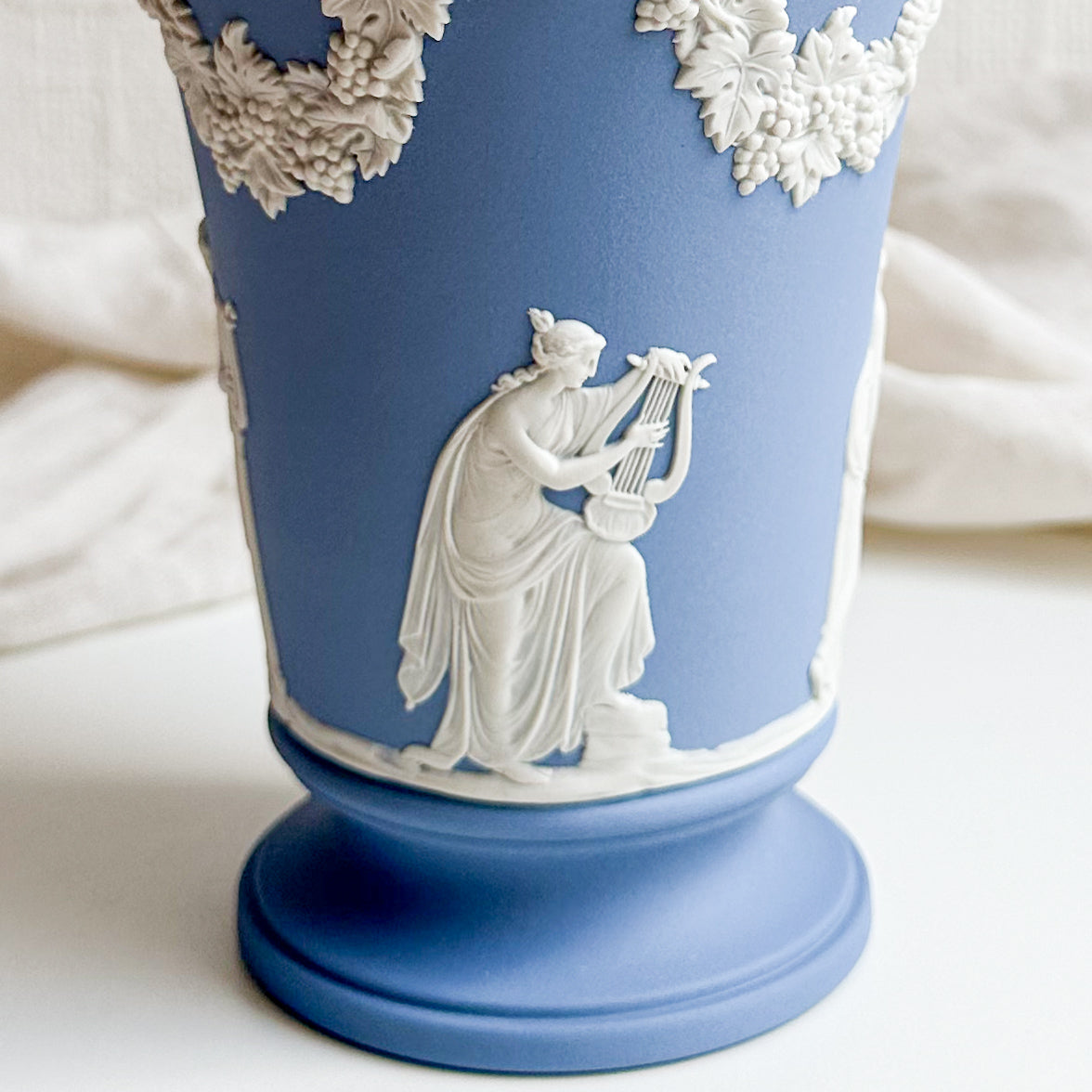 Blue Jasperware Vase by Wedgwood