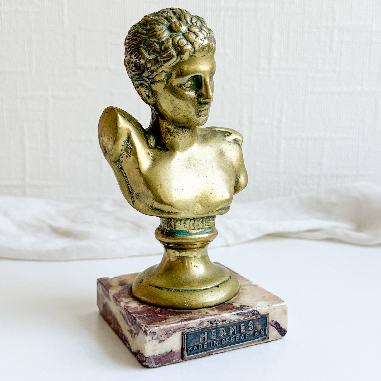 Brass Hermes Bust
