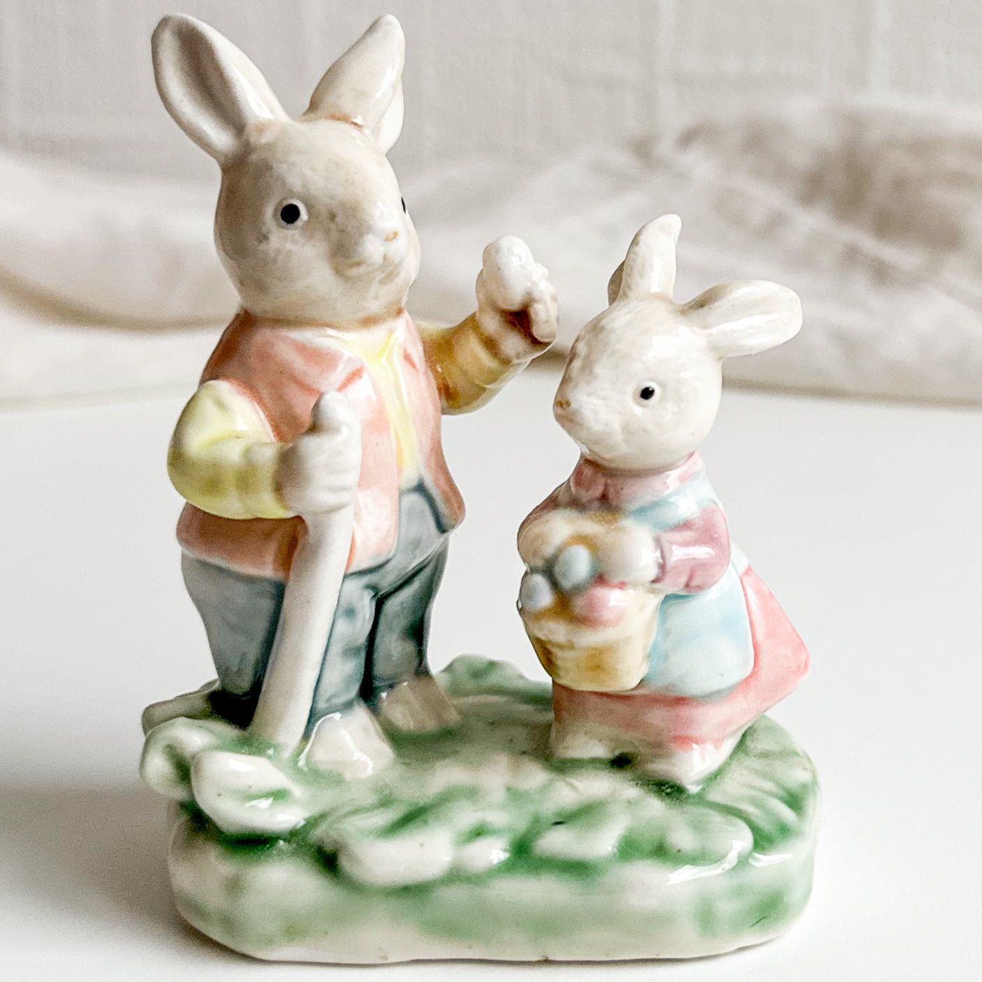 Albert Kessler Figurine with Two Bunnies