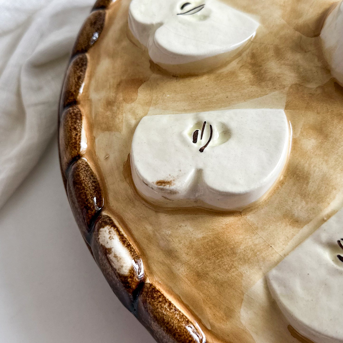 Portuguese Apple Pie Dish with Lid