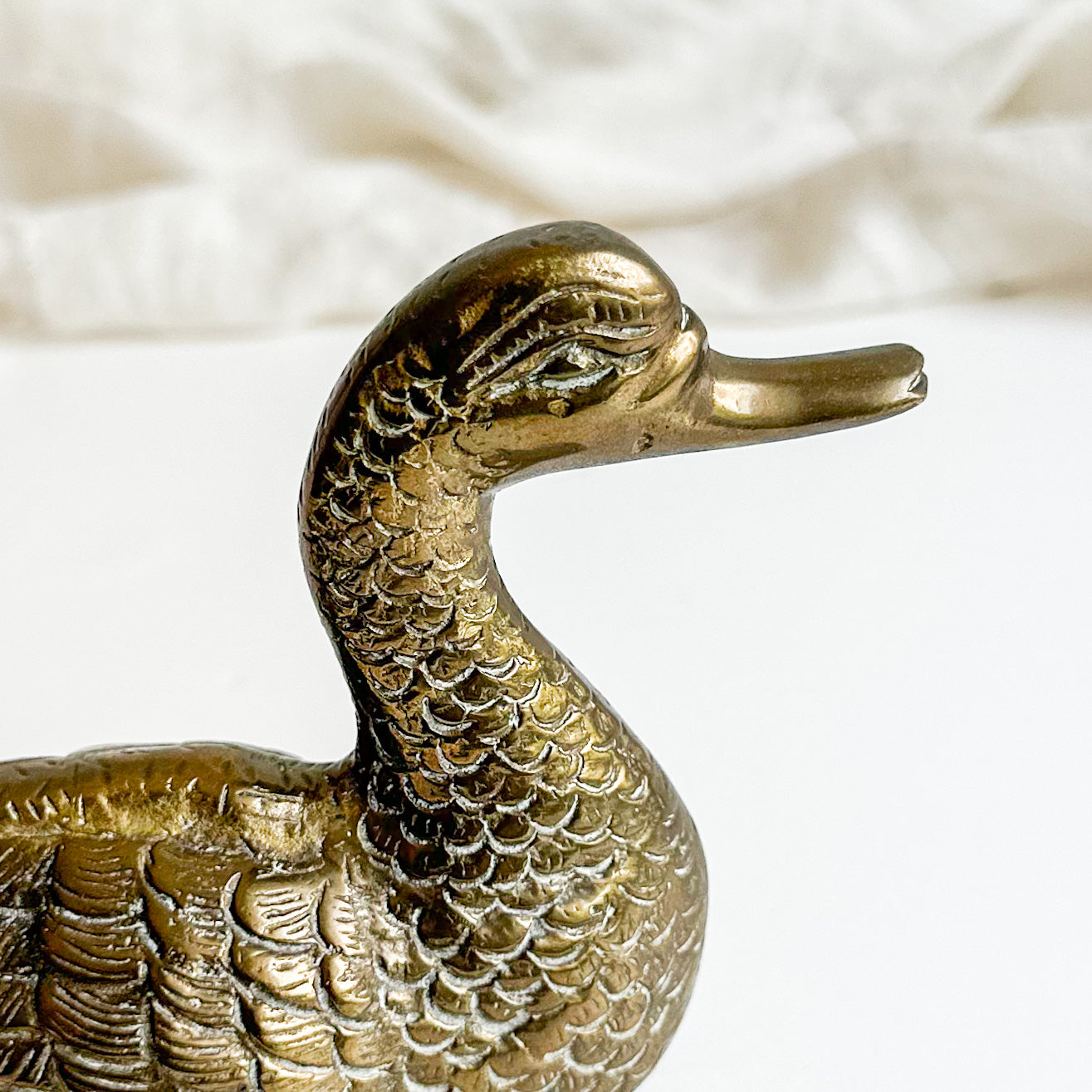 Brass Duck Figurine