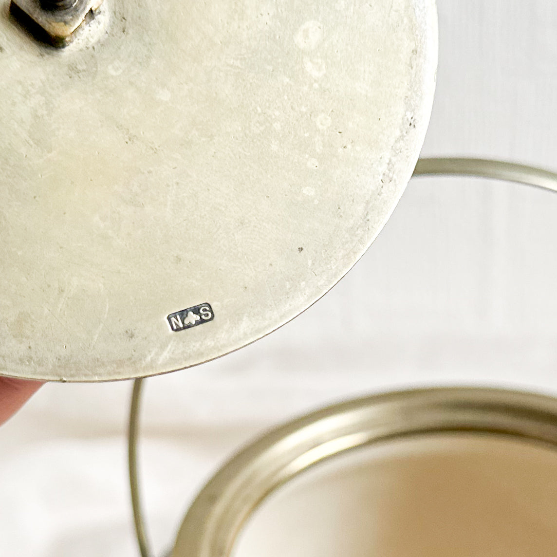 Antique Floral Biscuit Barrel