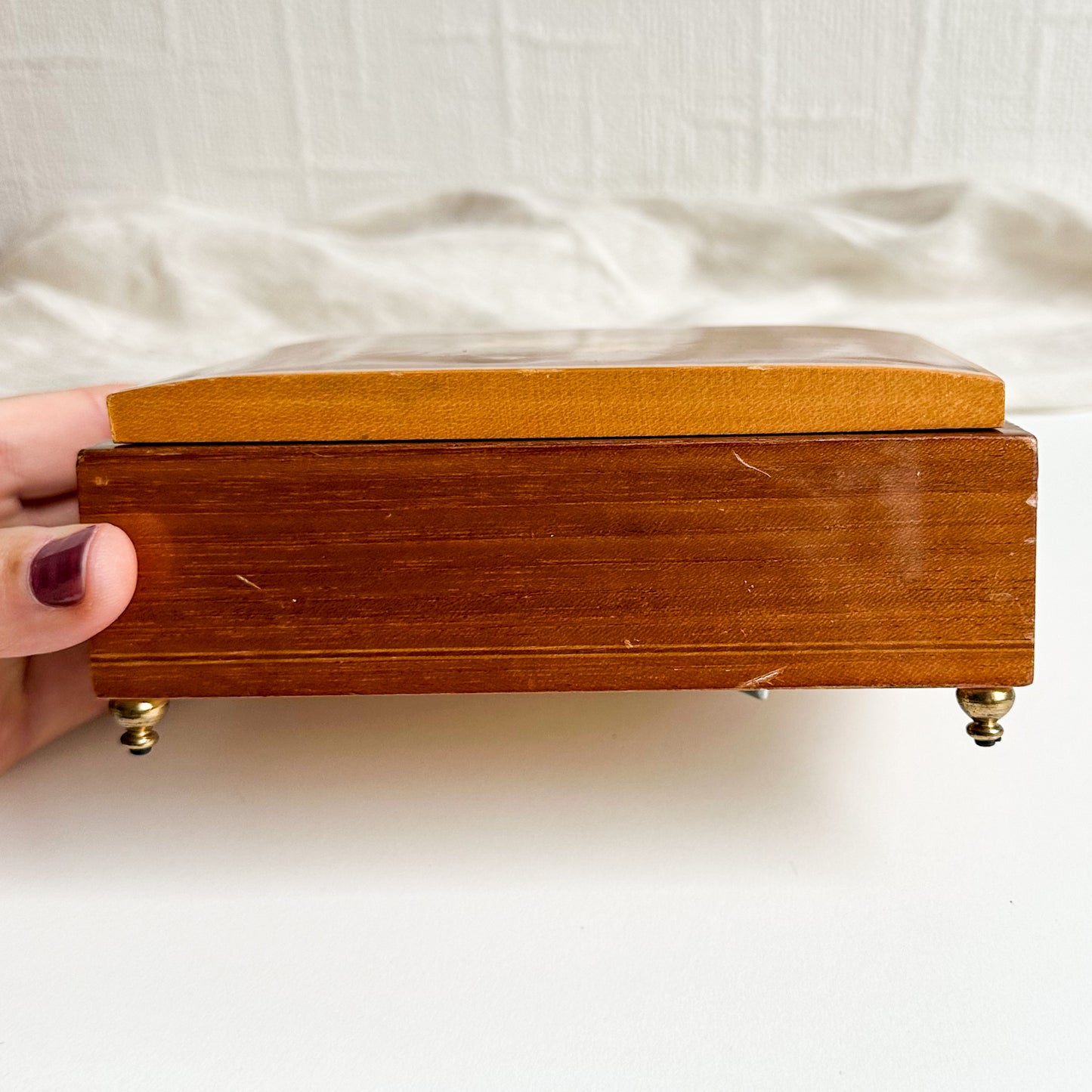 Wooden Marquetry Music Box