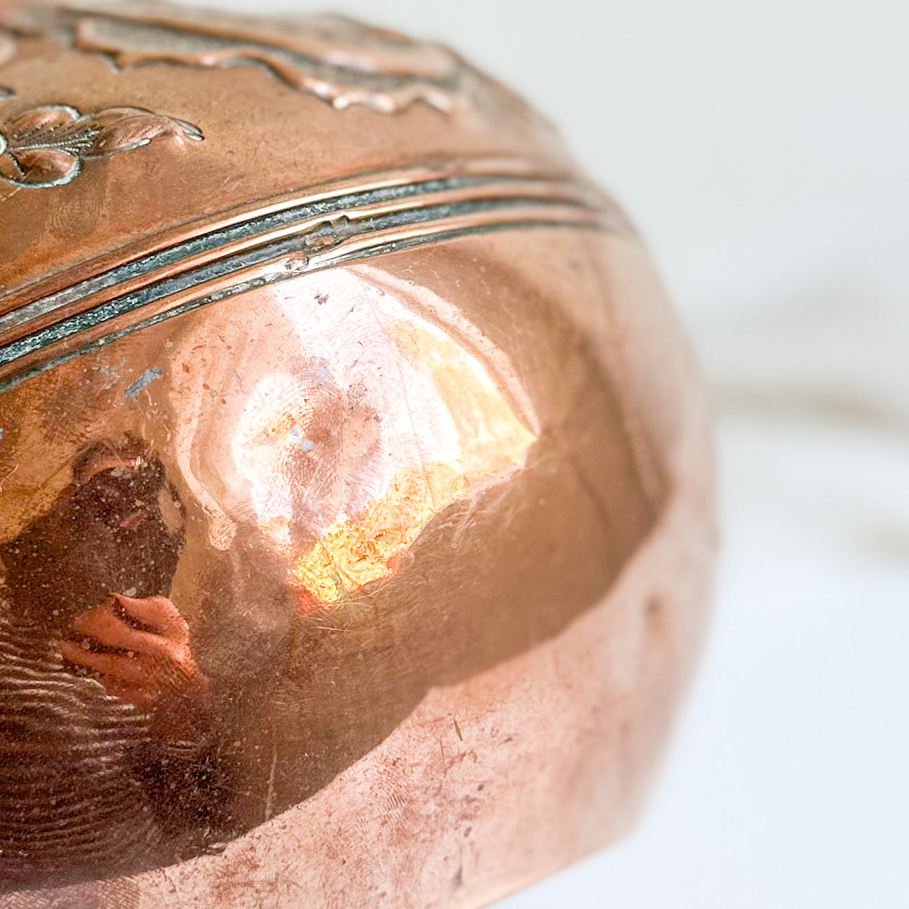 Antique Ornate Copper Jug