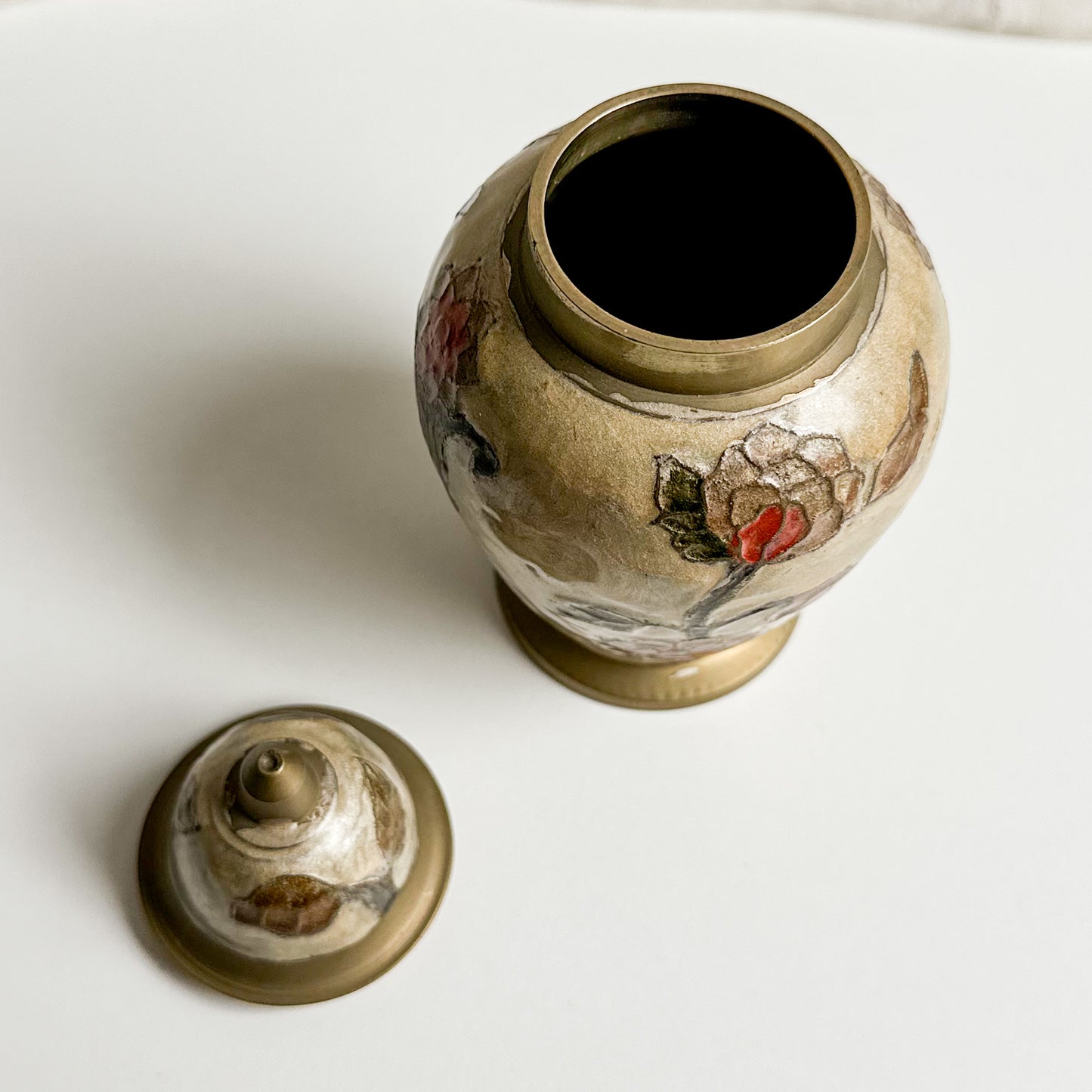 Small Cloisonné Urn with Lid