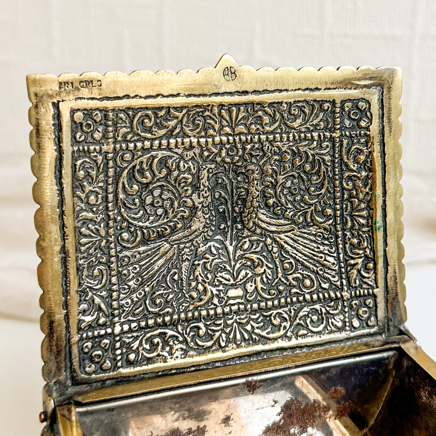 Ornate Brass Jewellery Box
