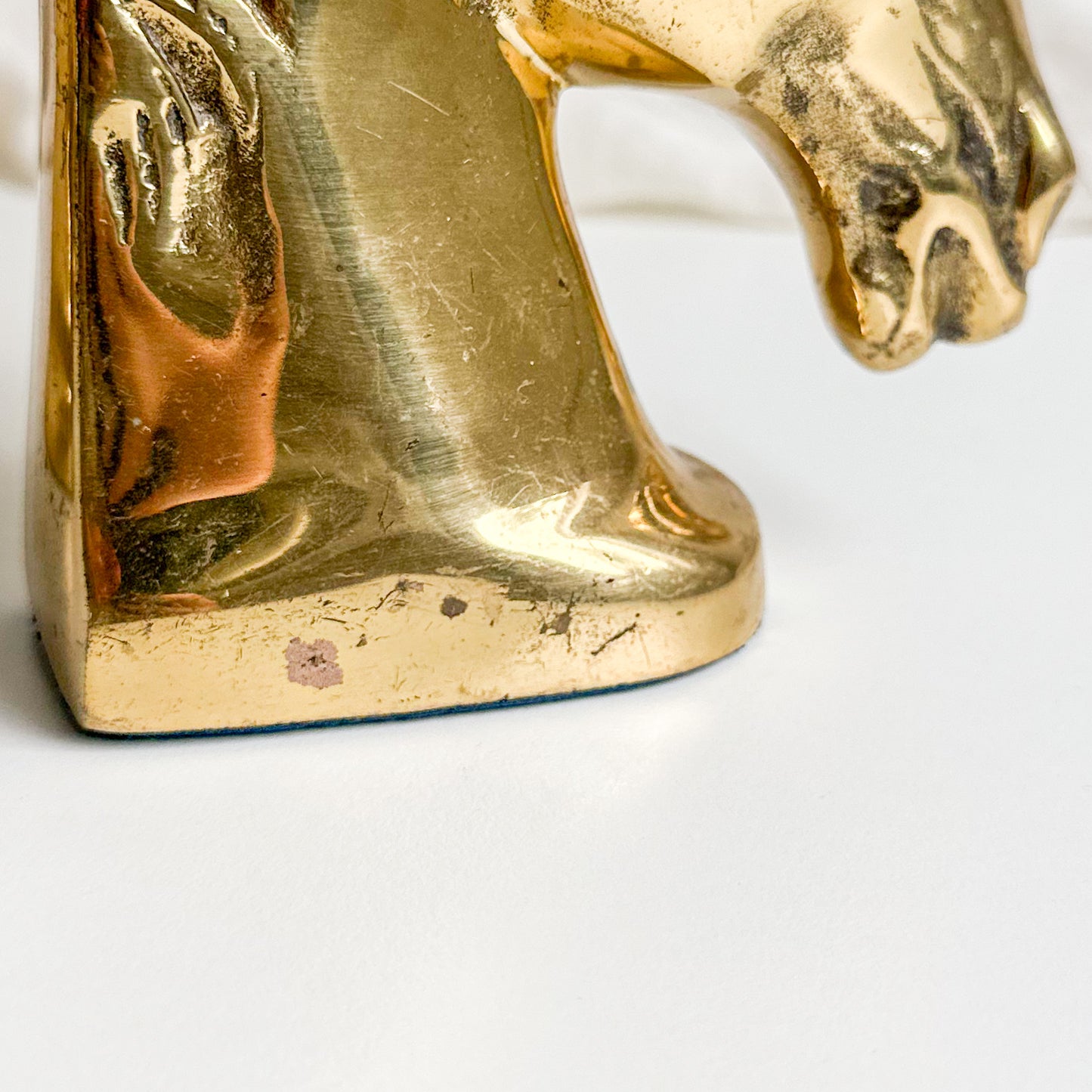 Pair of Brass Horse Bookends