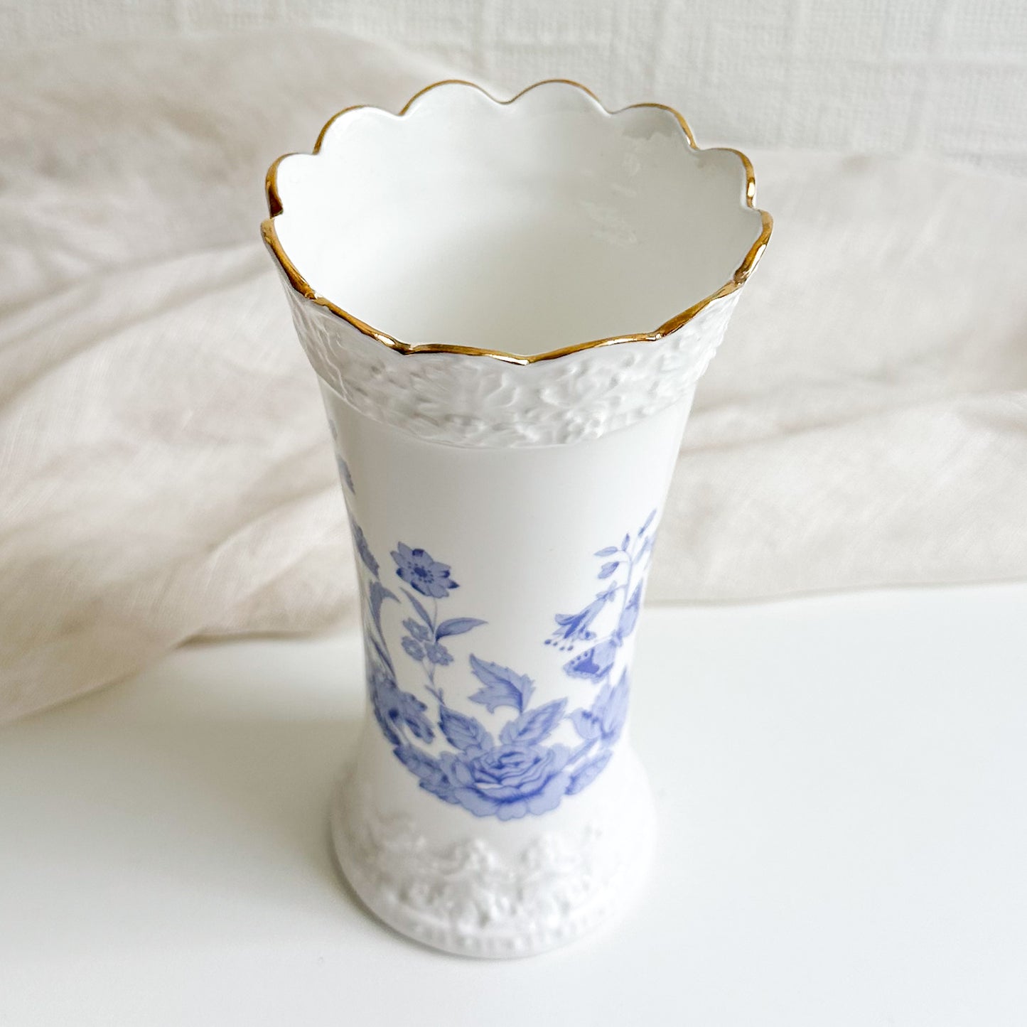 Aynsley “Cottage Blue” Vase
