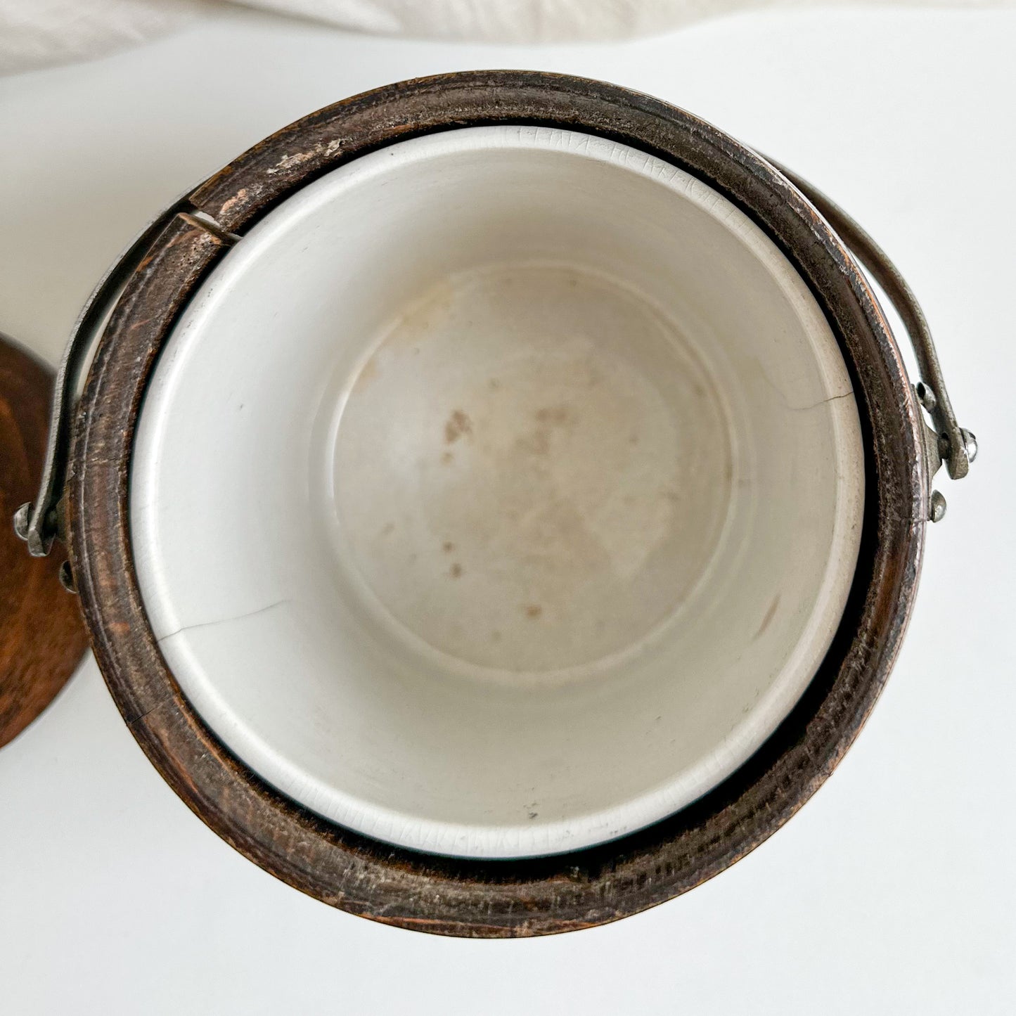 Oak Biscuit Barrel