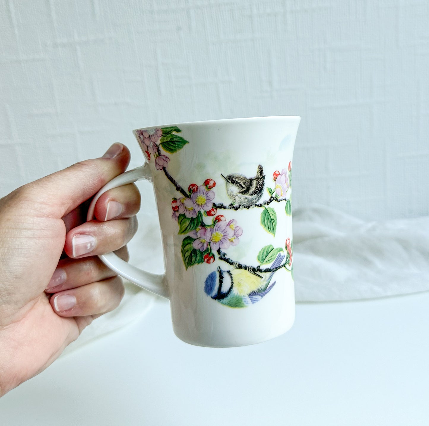 Mug with Bird Pattern