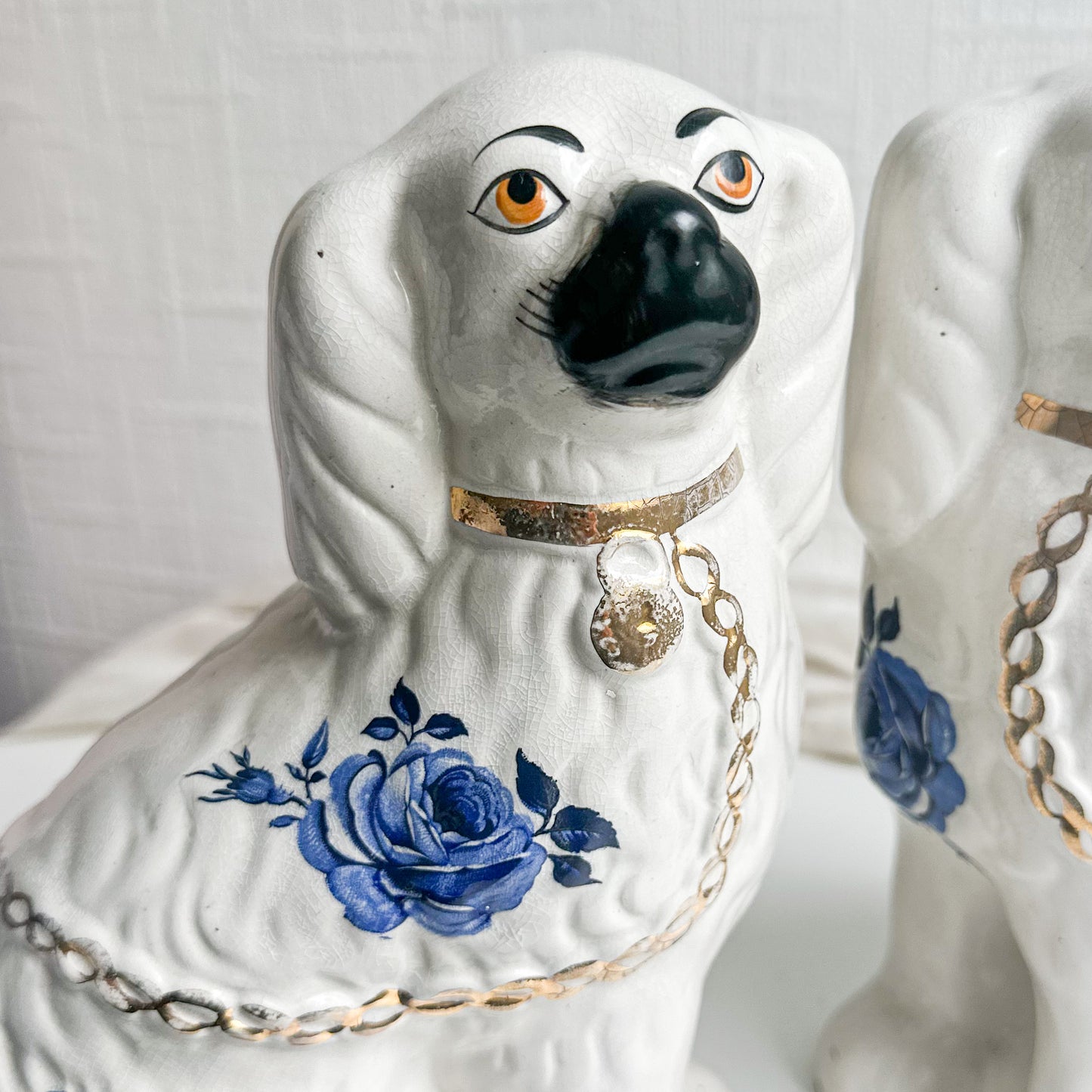 Pair of Blue and White Spaniels