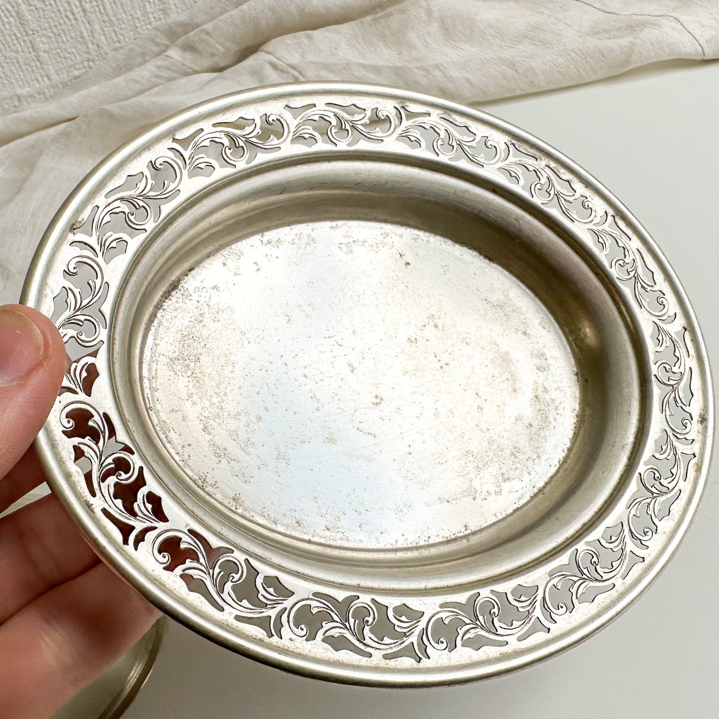 Oval Silver Plated Dish