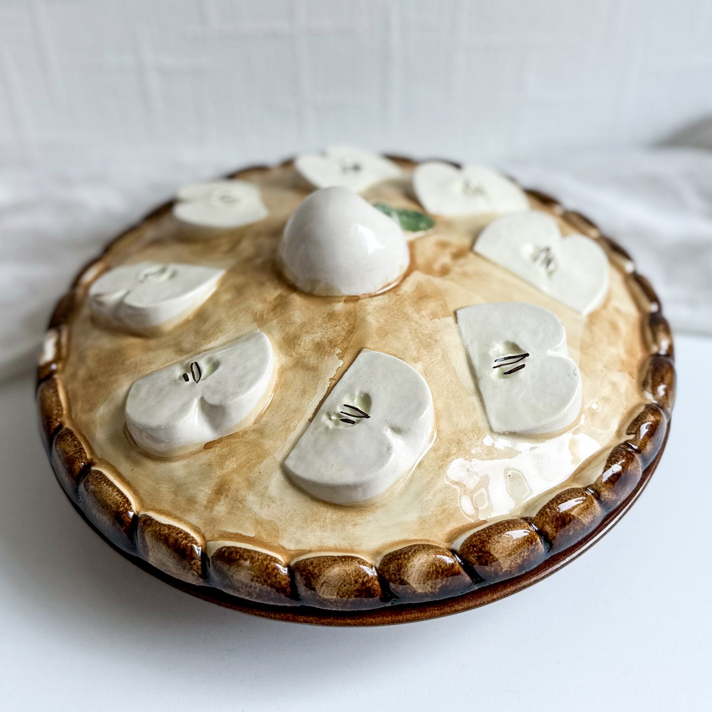 Portuguese Apple Pie Dish with Lid