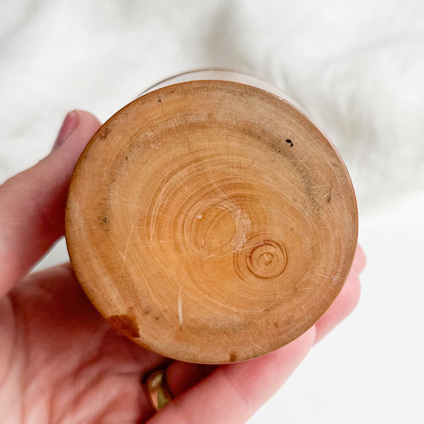 Round Wooden Box