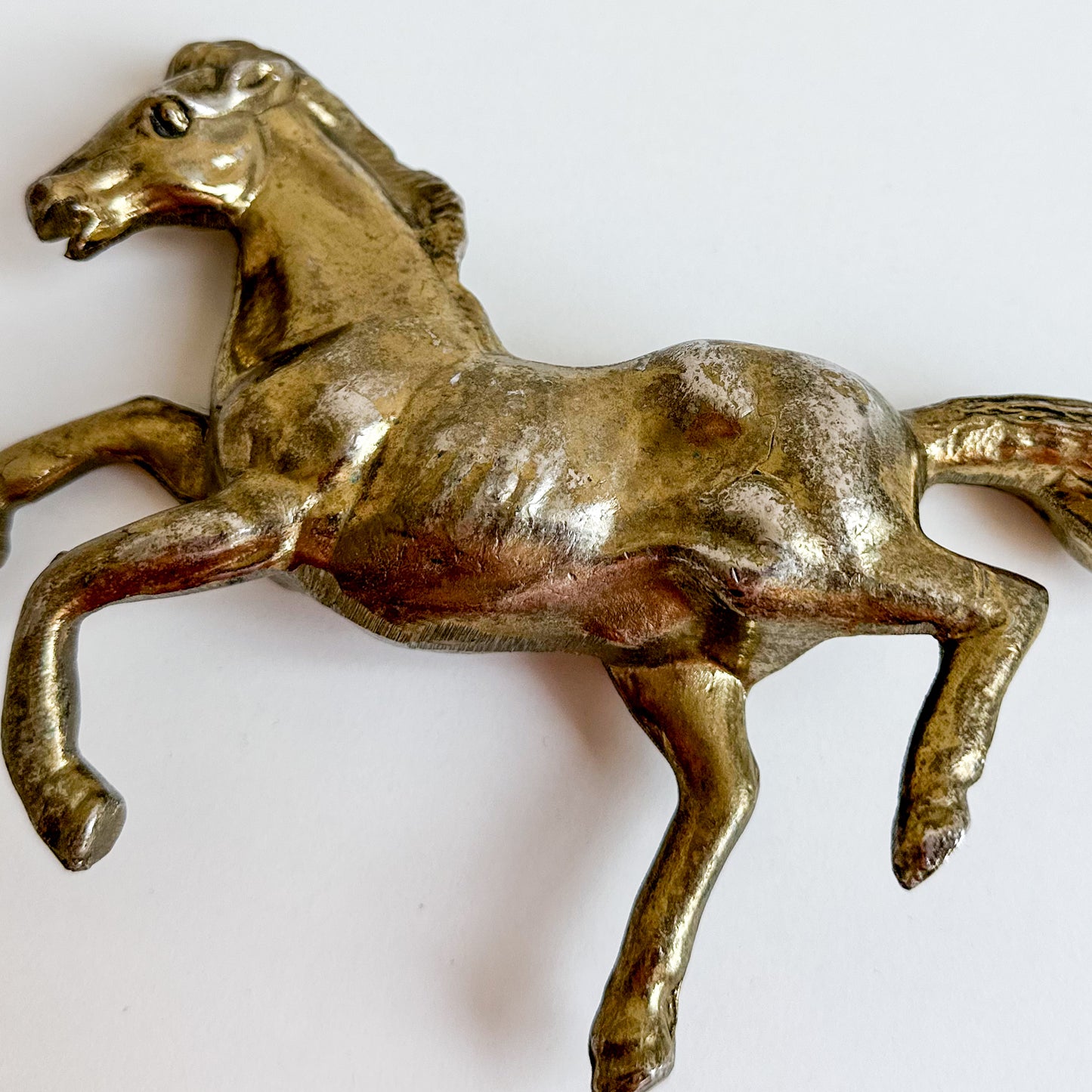 Metal Prancing Horse Figurine