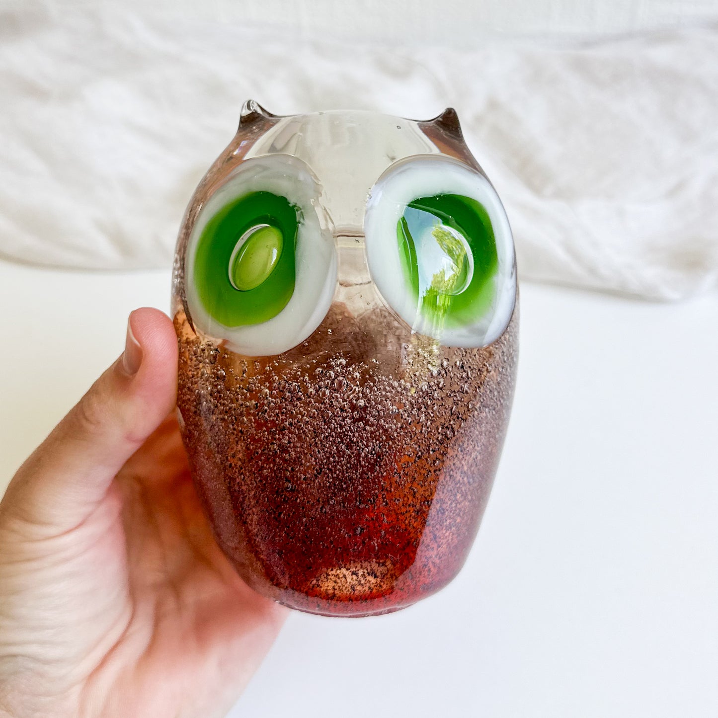 Glass Owl Figurine