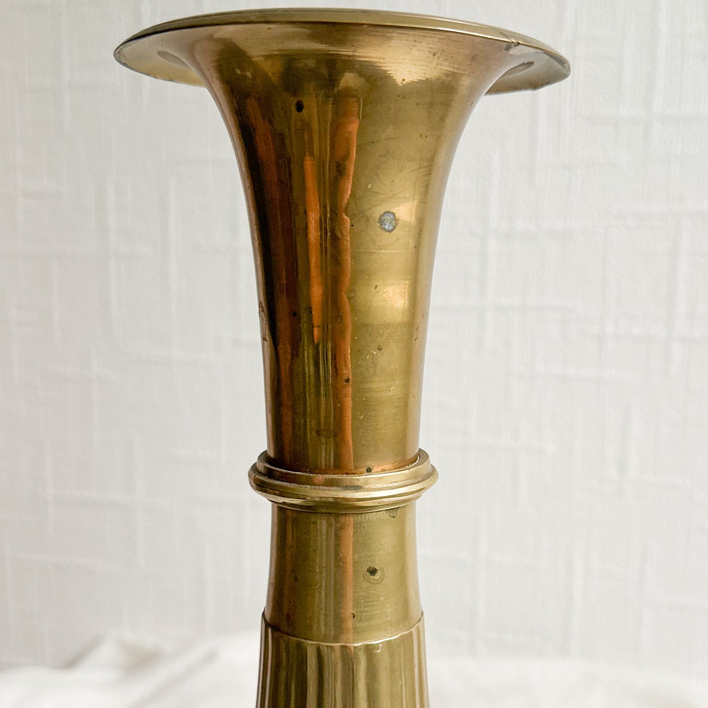 Tall Brass Vase