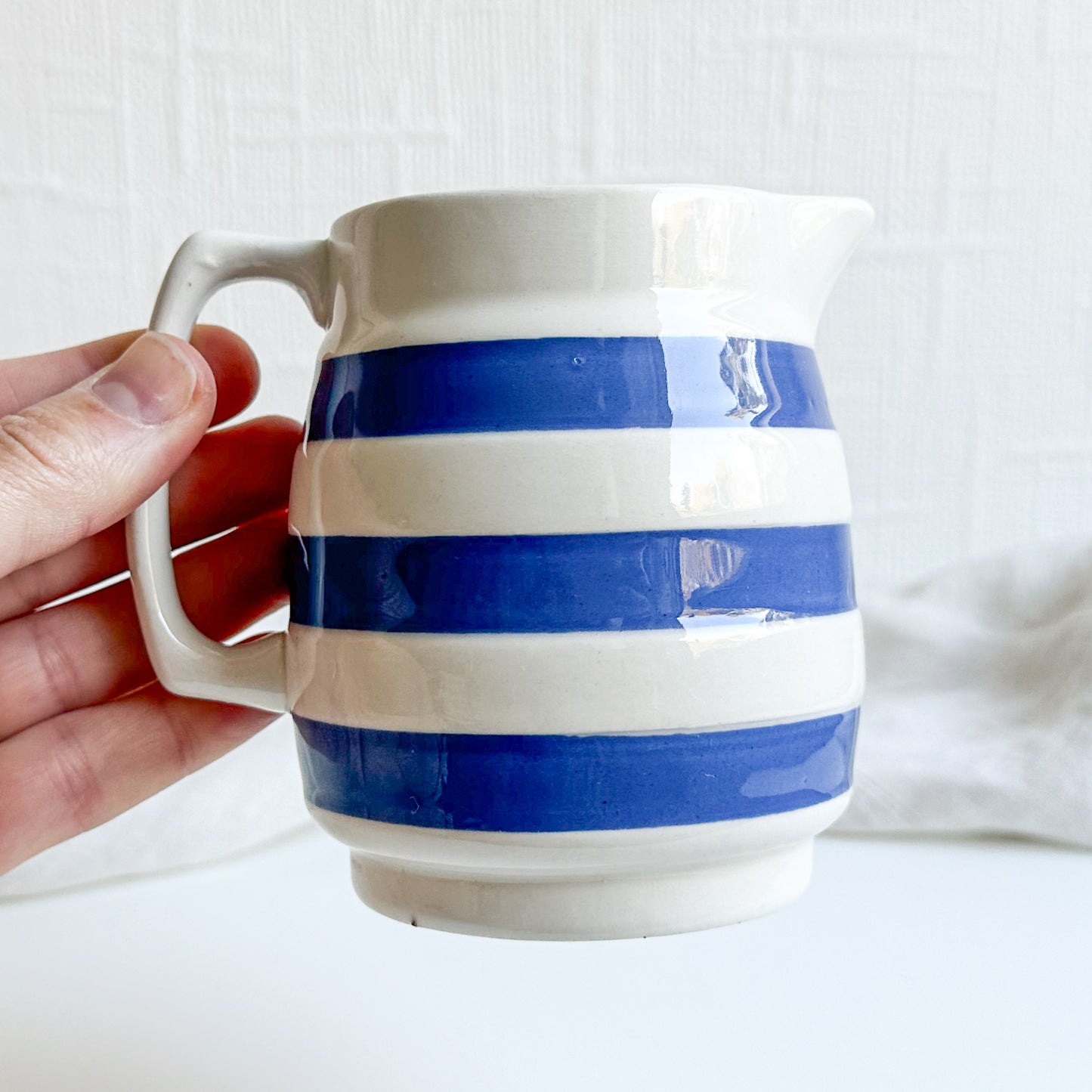 Chef Ware Jug with Blue Stripes