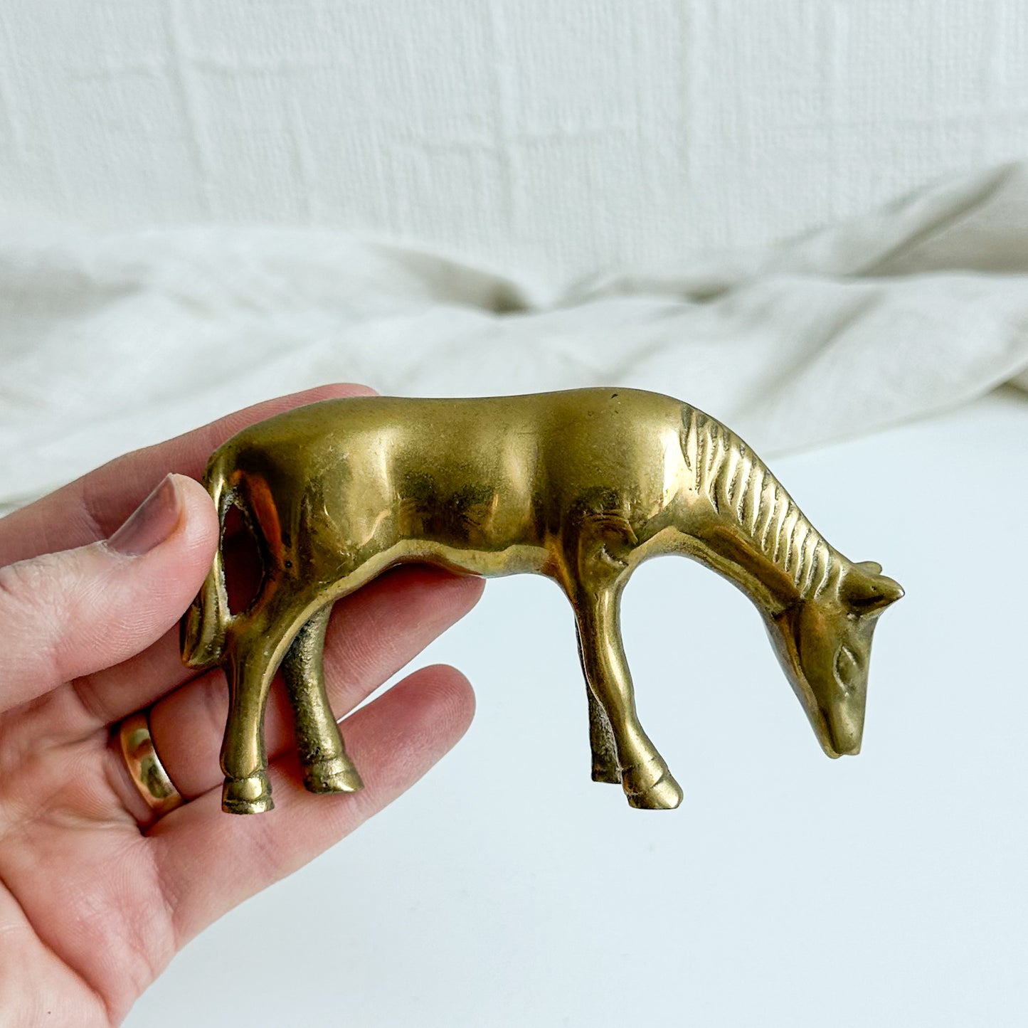 Brass Horse Figurine