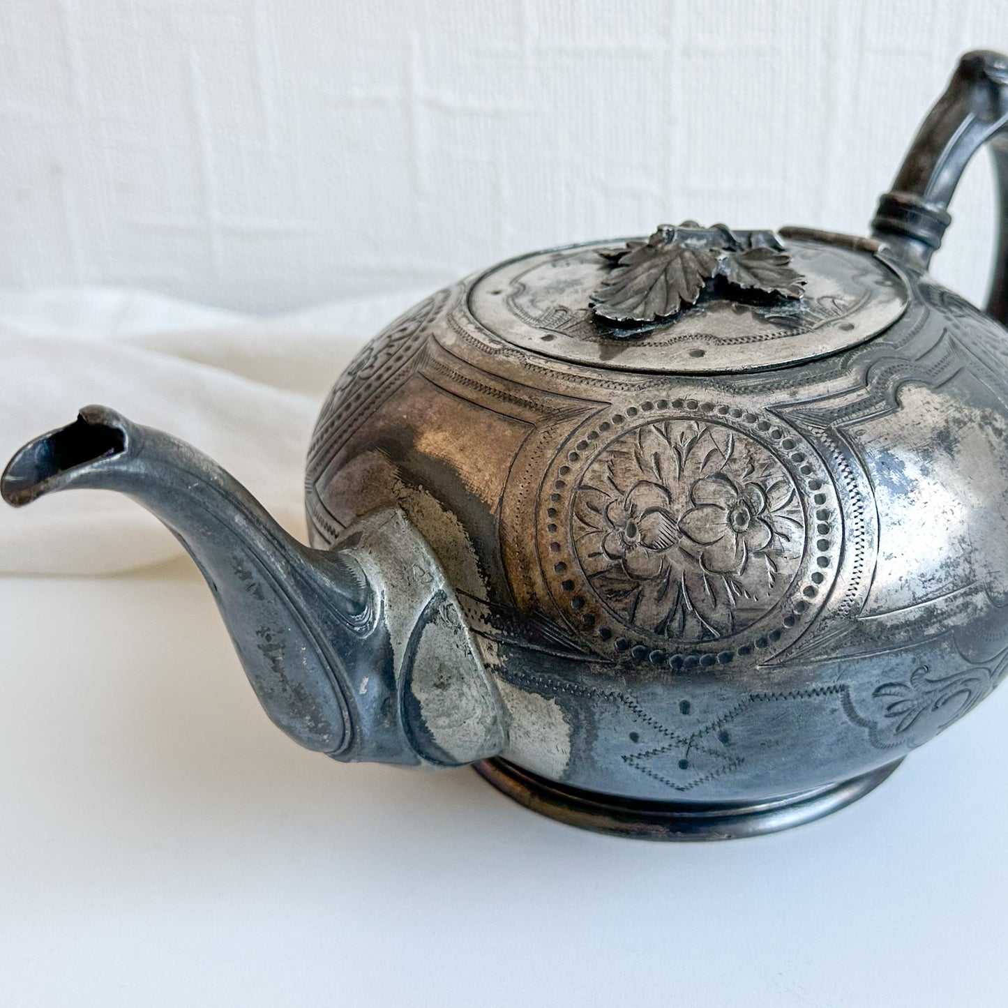 Antique Silver Plated Teapot