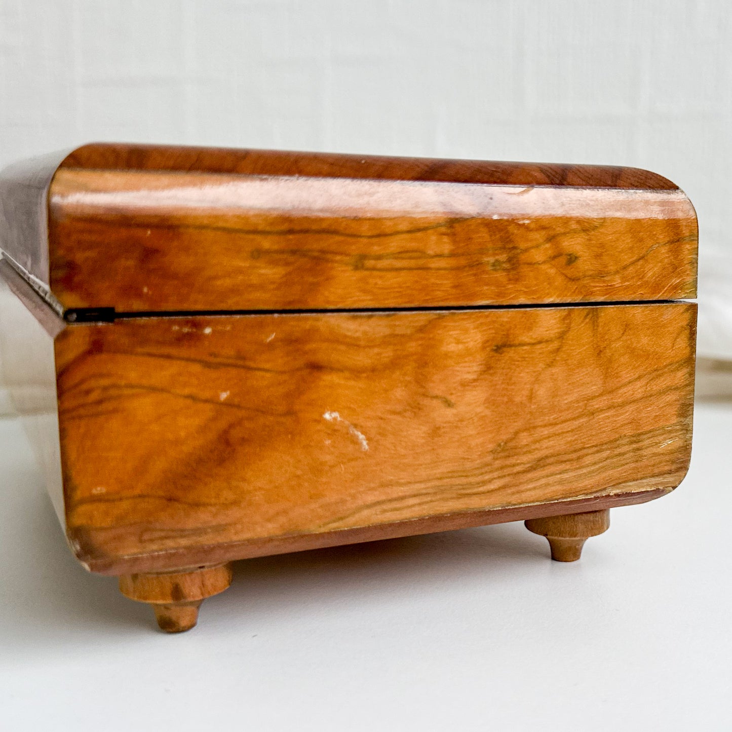 Wooden Music Box with Mirror