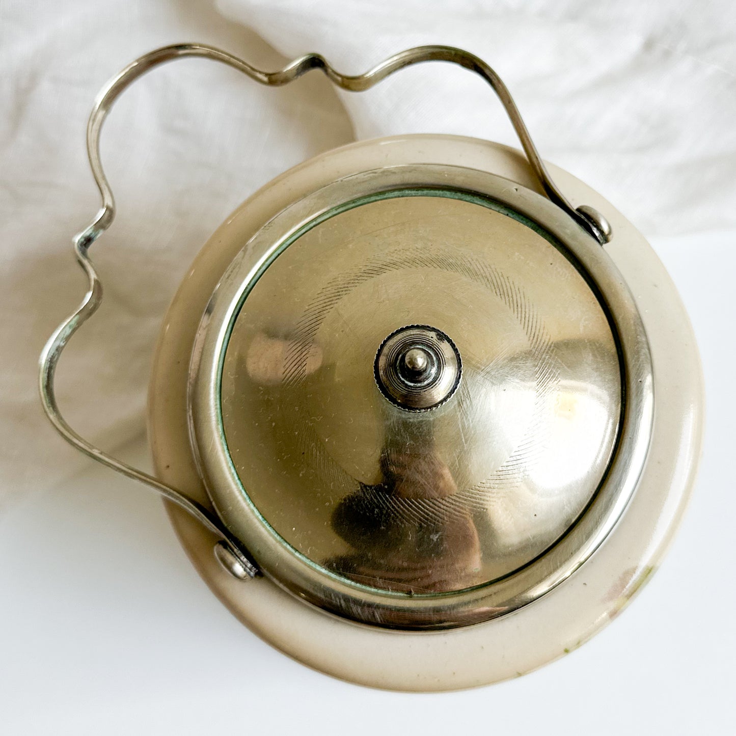 Antique Floral Biscuit Barrel