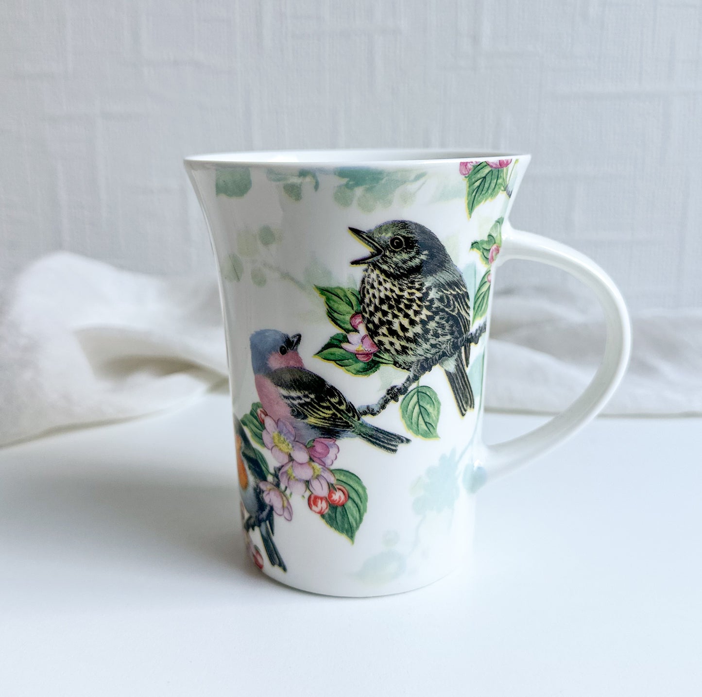 Mug with Bird Pattern