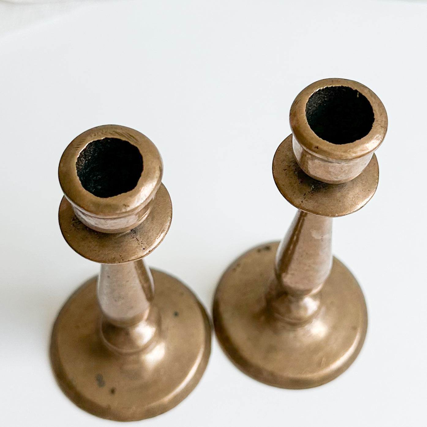 Pair of Bronze Candlesticks