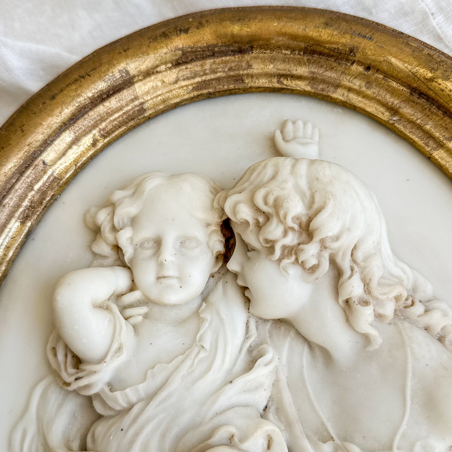 Framed Oval Wall Plaque