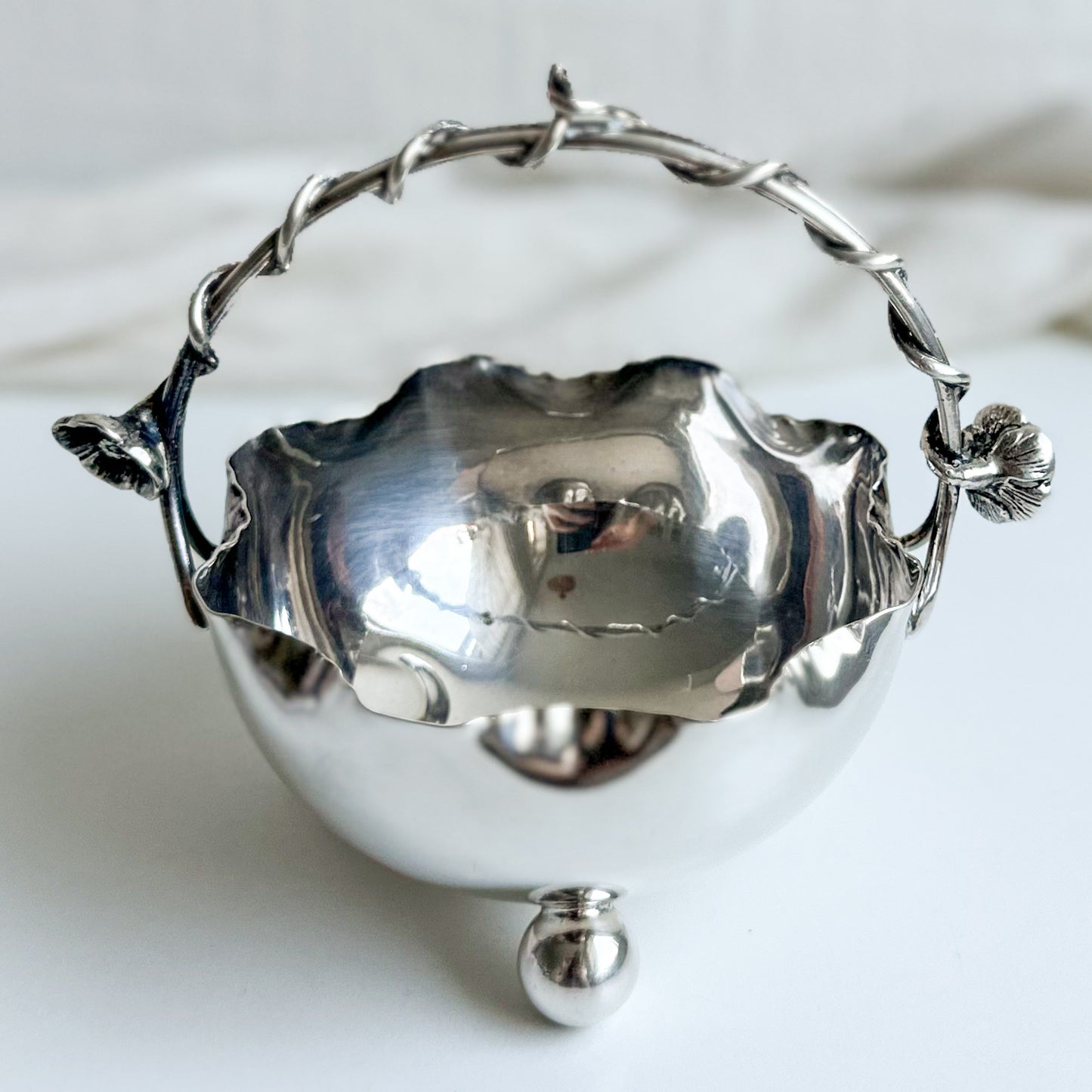 Silver Plated Basket Bowl