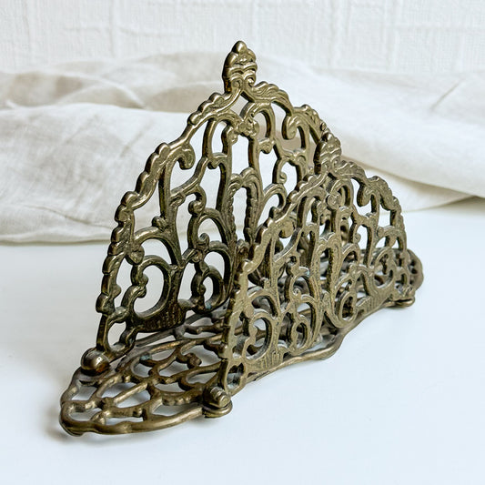 Brass Letter / Napkin Holder