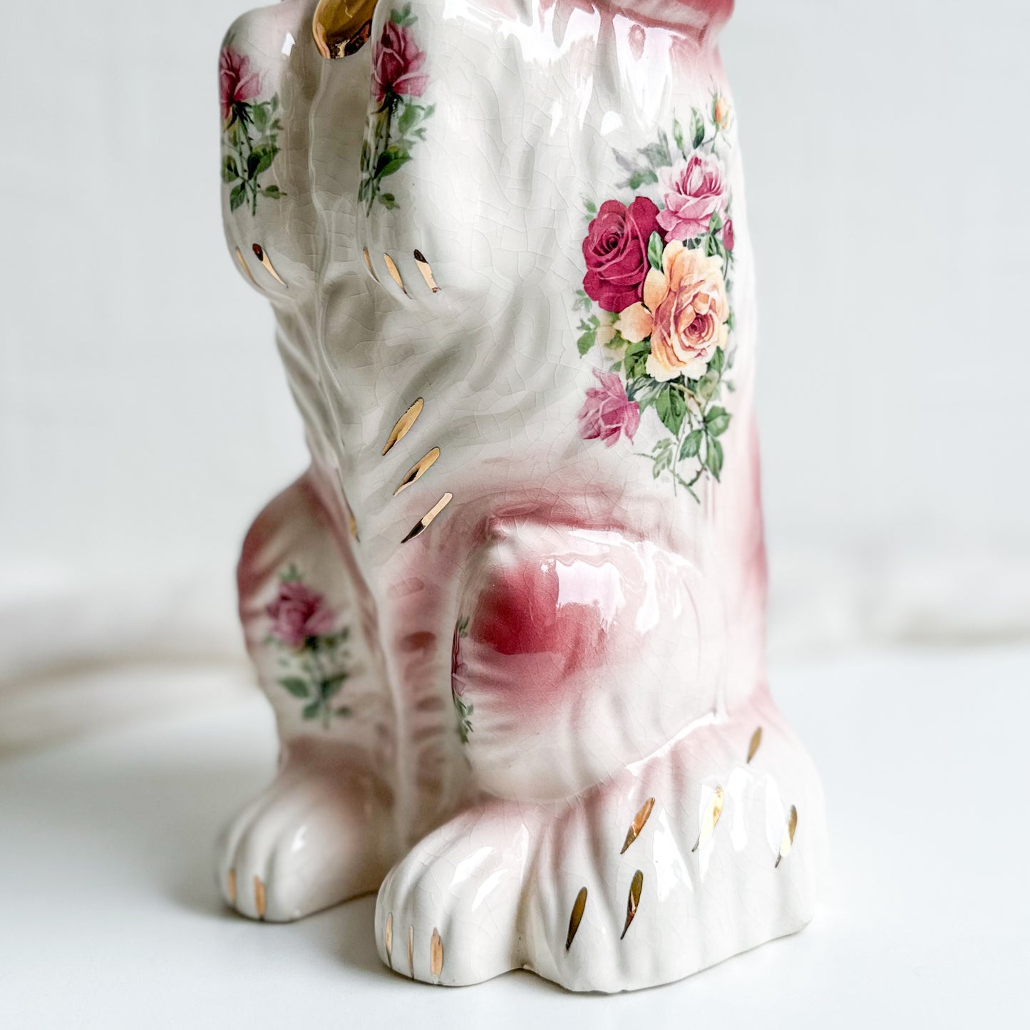 Antique Staffordshire Spaniel Jug