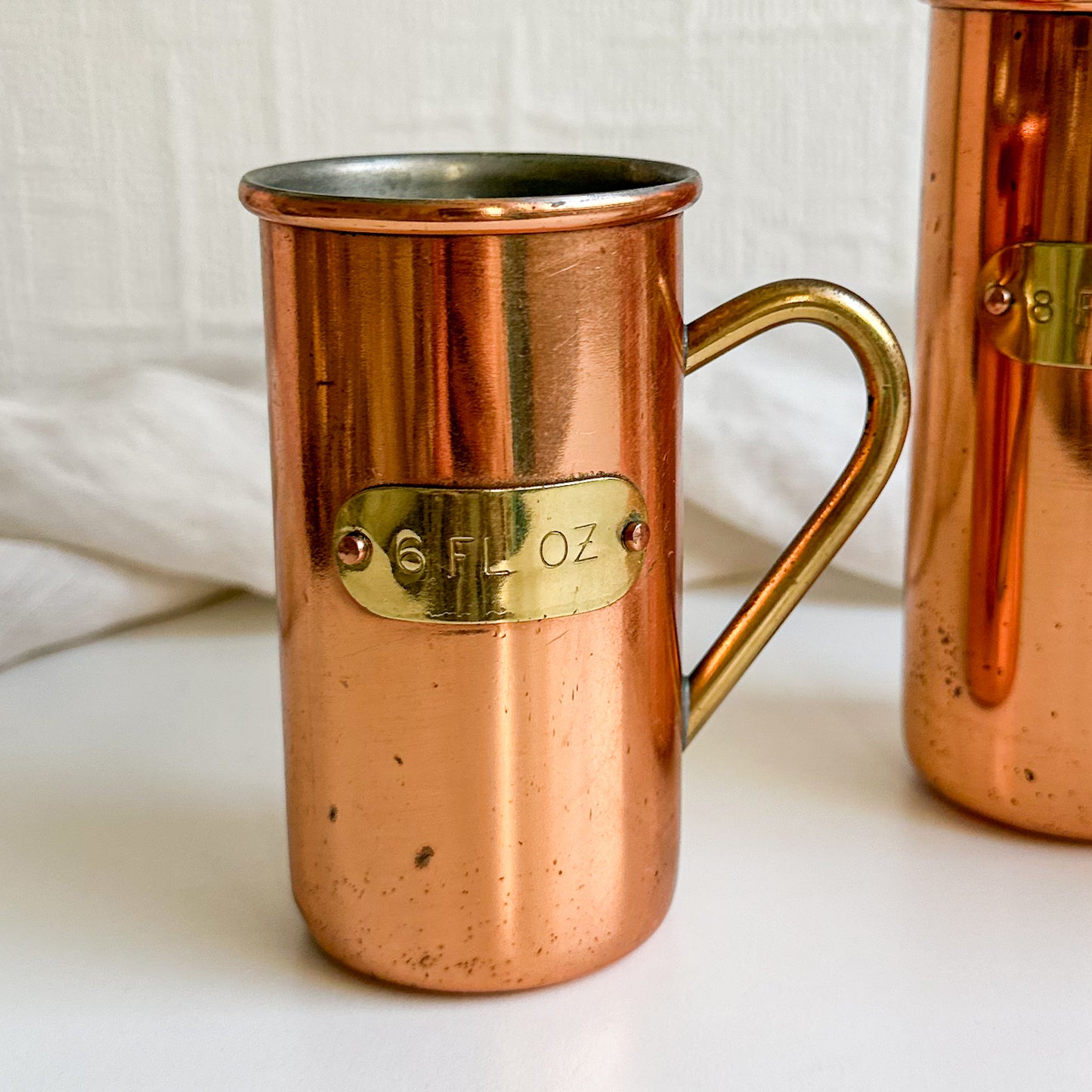 3 Copper Measuring Cups
