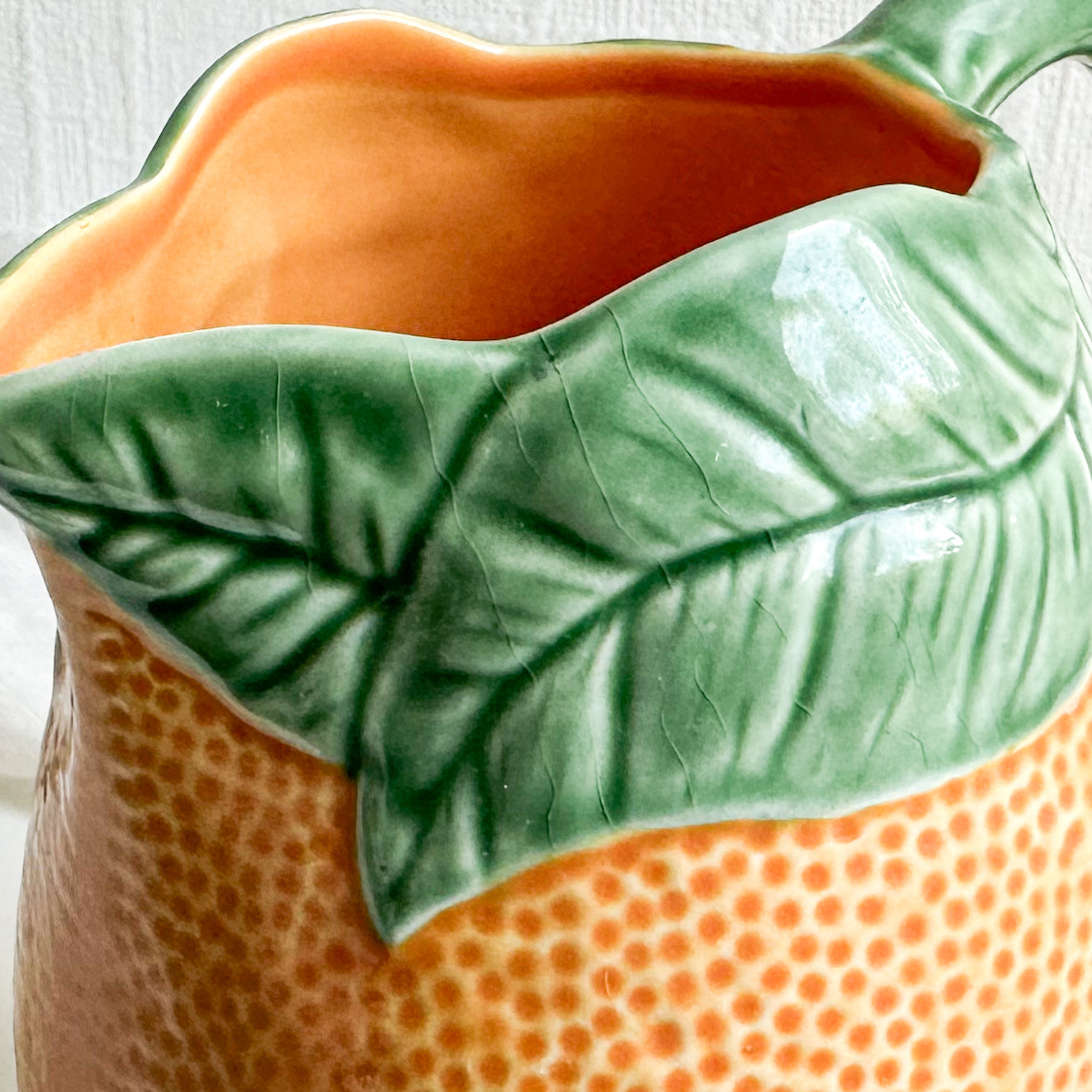 Orange Jug by Bordallo Pinheiro