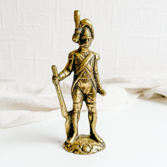 Brass Soldier Figurine - 4