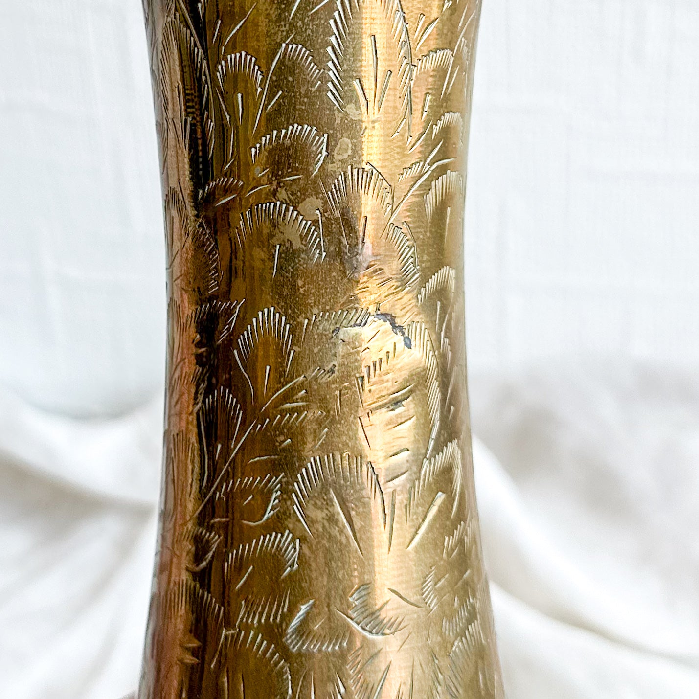 Tall Indian Brass Vase