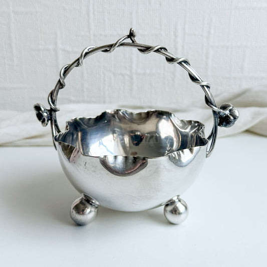 Silver Plated Basket Bowl