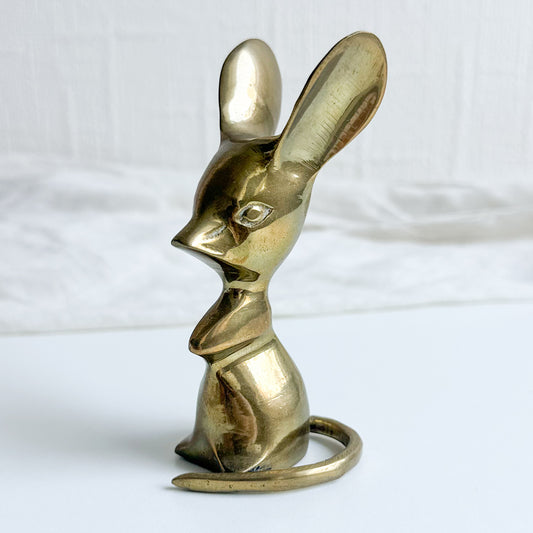 Brass Mouse Figurine