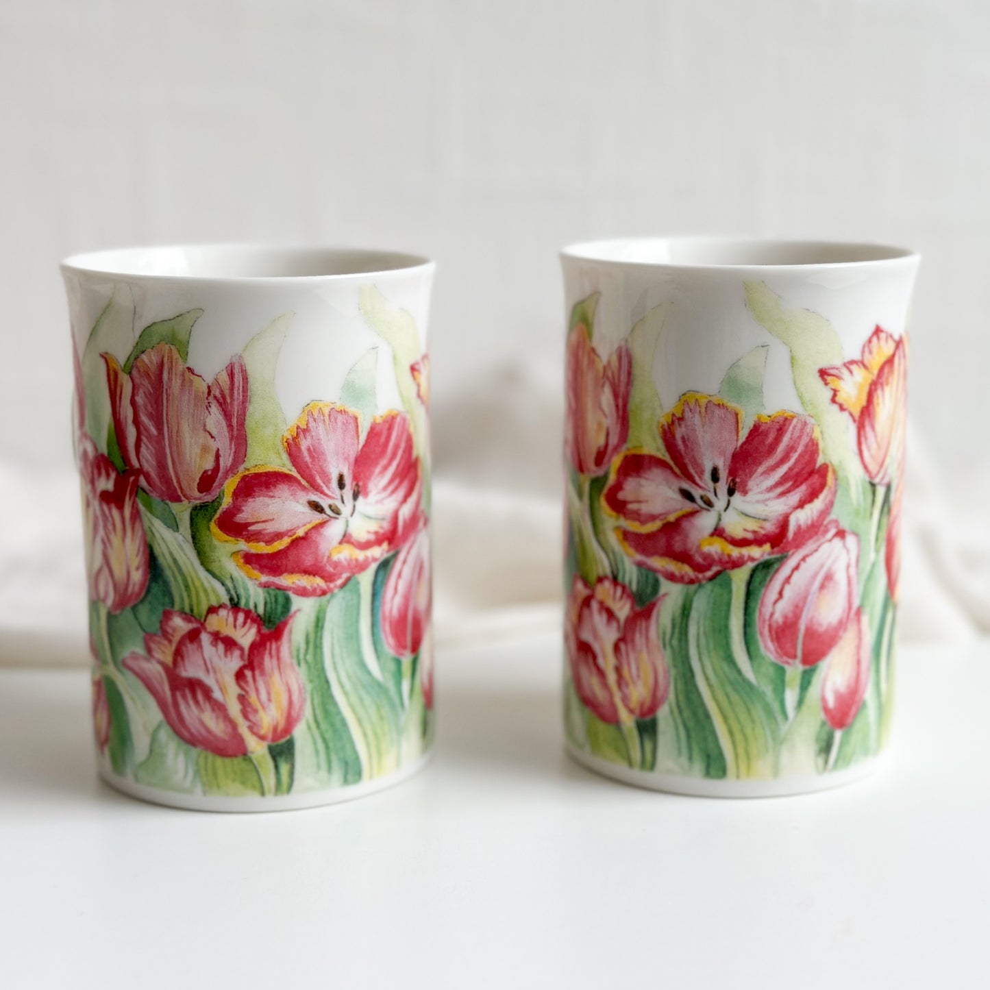 Pair of Tulip Mugs by Royal Doulton