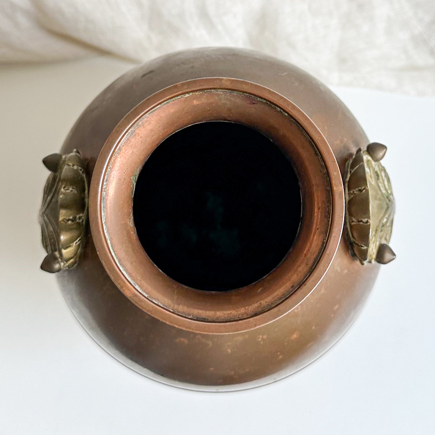 Antique Copper and Brass Vase