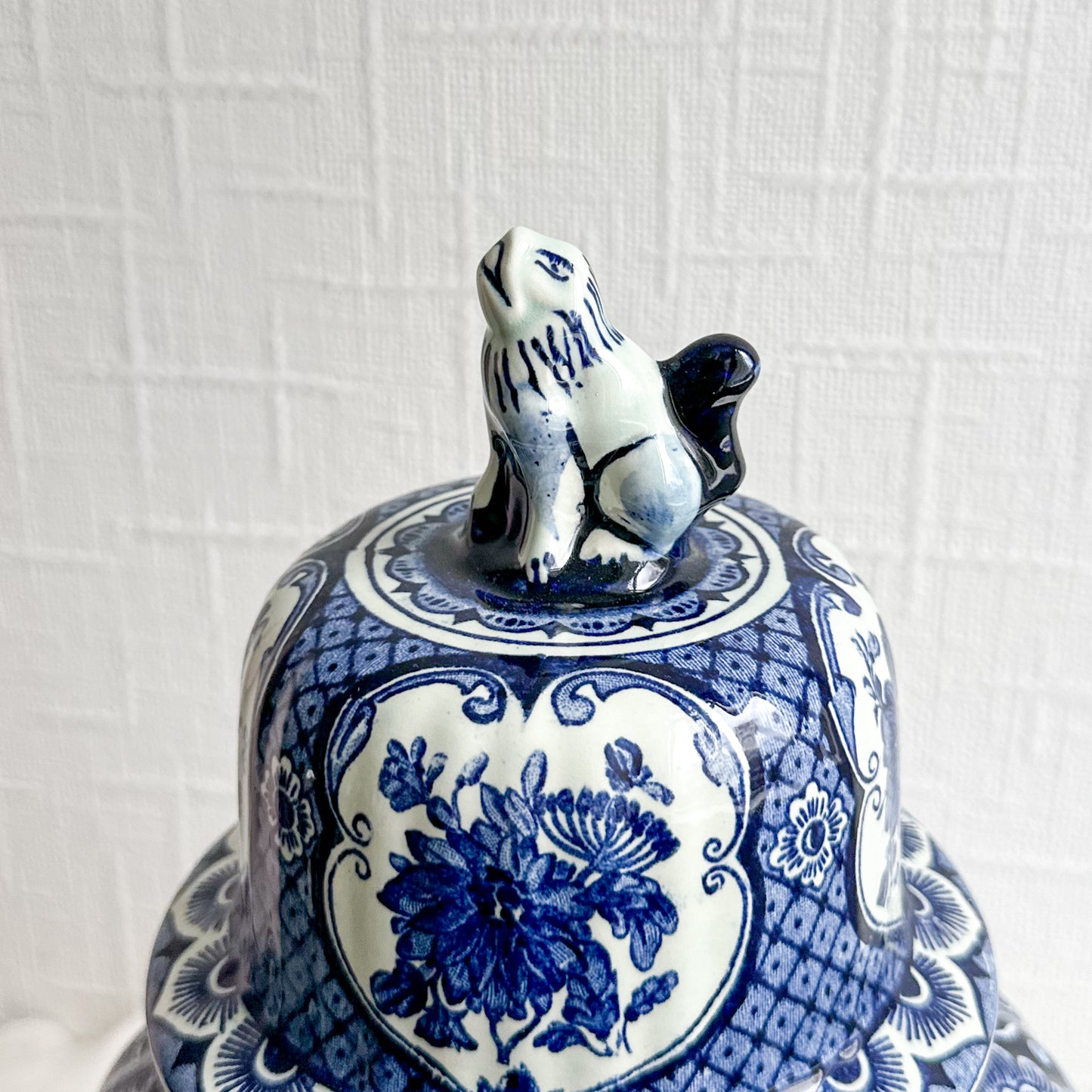 Large Delft Vase with Lid