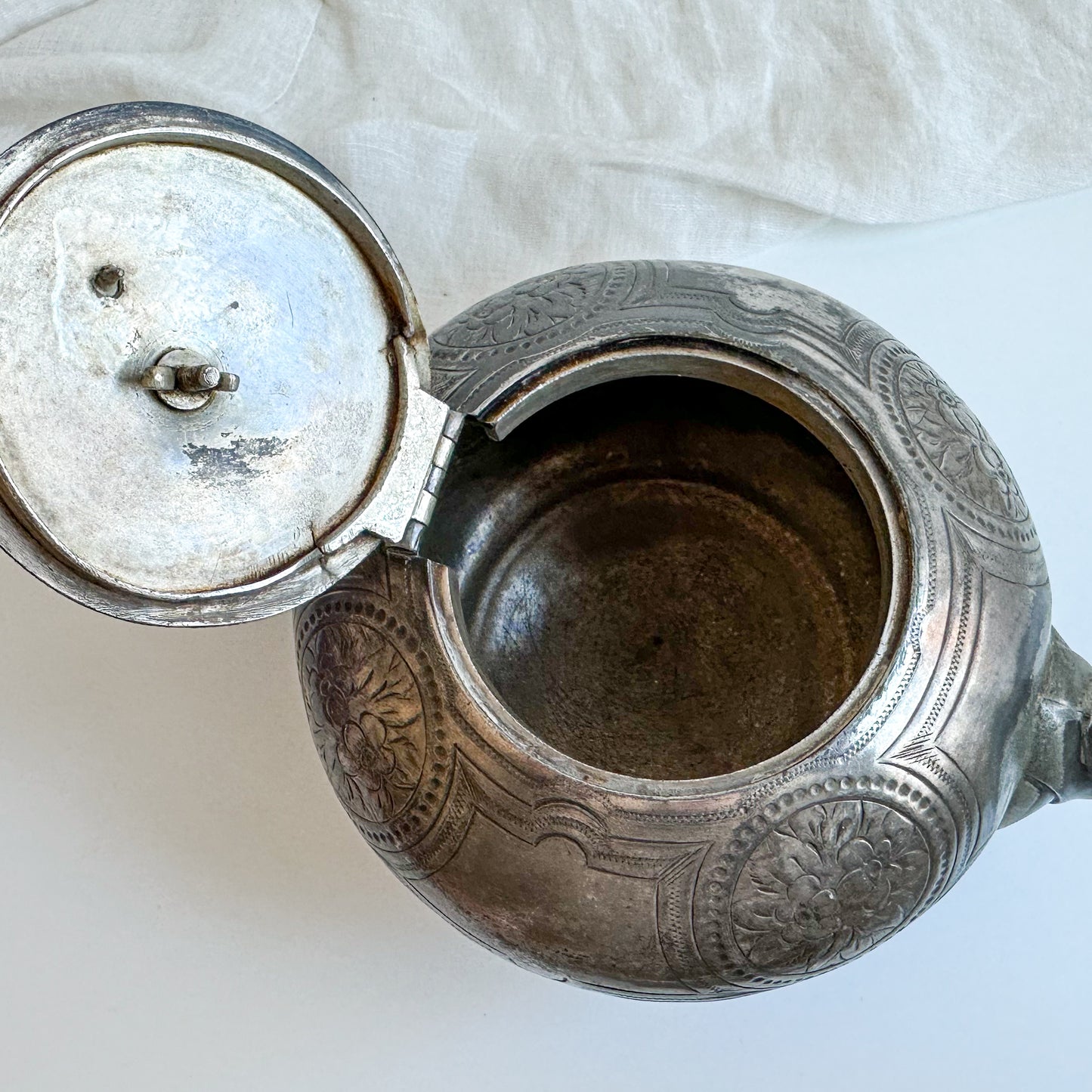 Antique Silver Plated Teapot