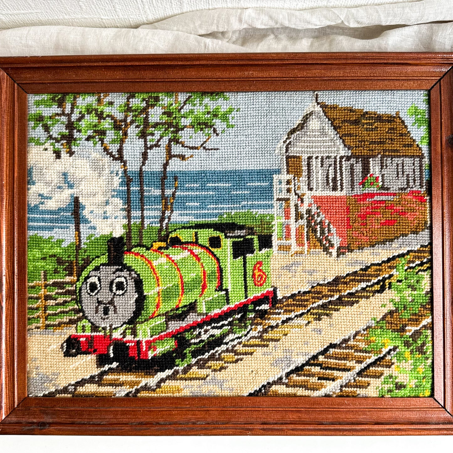 Framed “Thomas & Friends” Needlepoint