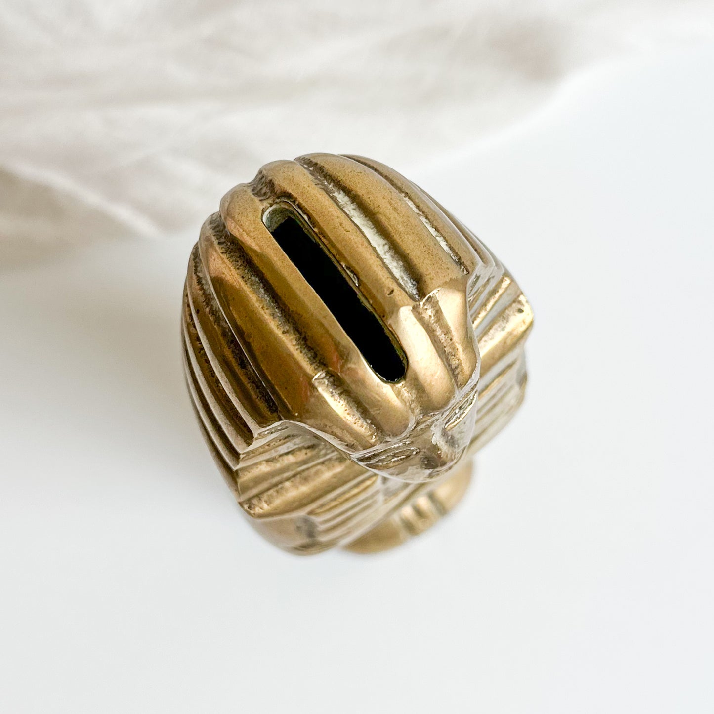 Brass Egyptian Sarcophagus Money Box