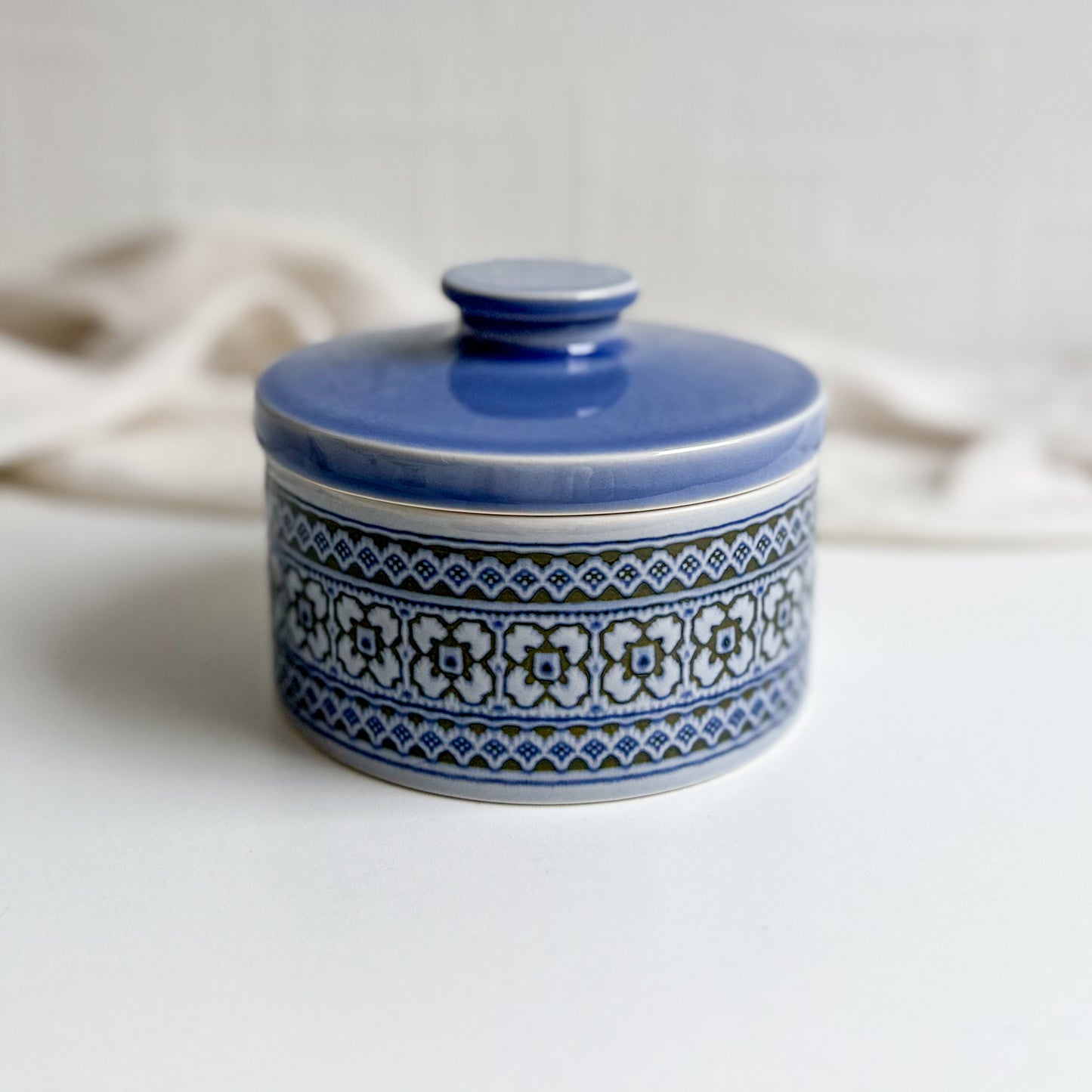 Hornsea “Tapestry” Round Butter Dish