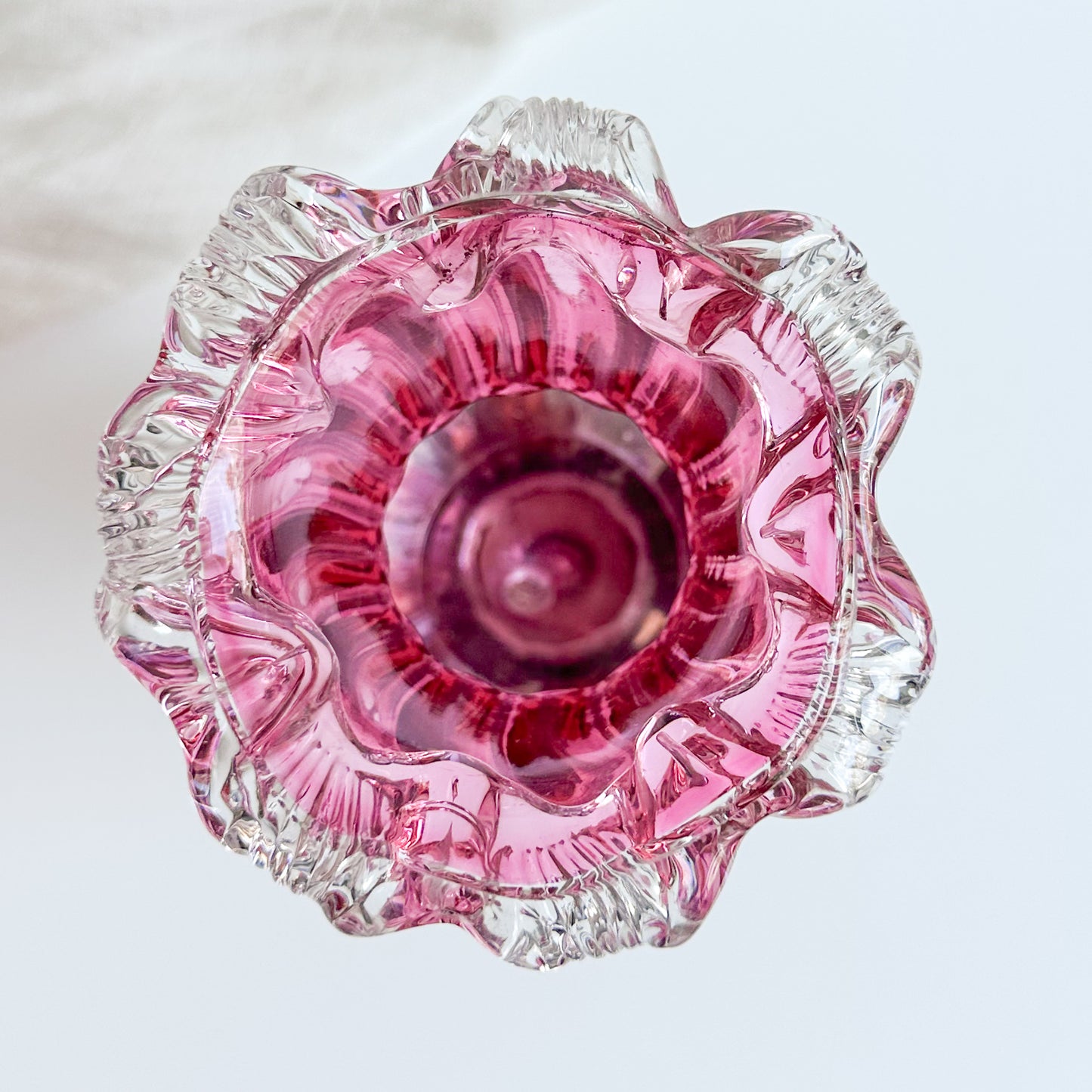 Victorian Cranberry Glass Vase