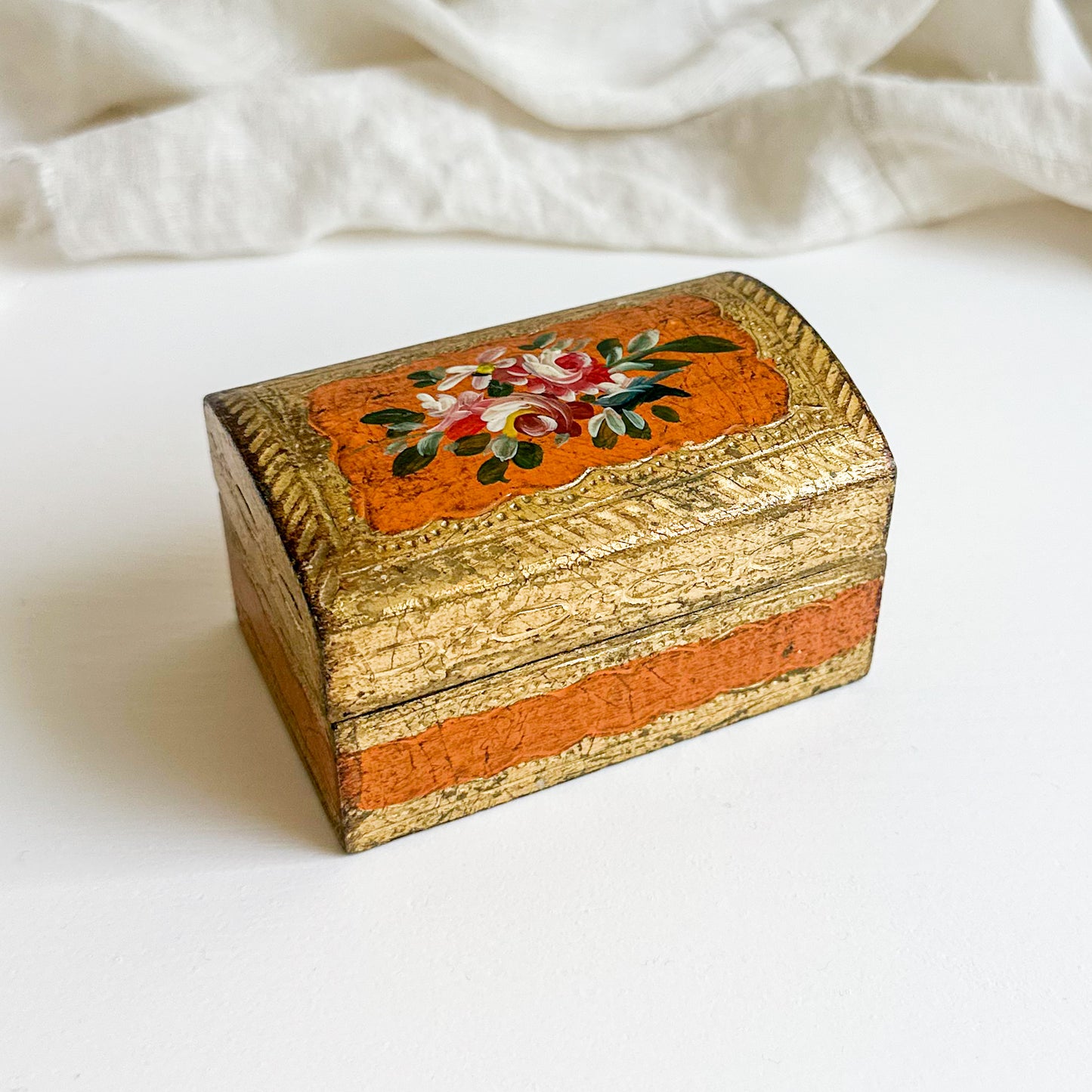 Small Hand Painted Florentine Box