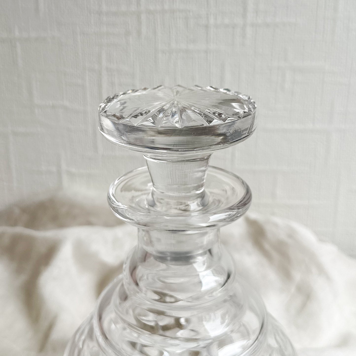 Vintage Heavy Crystal Decanter